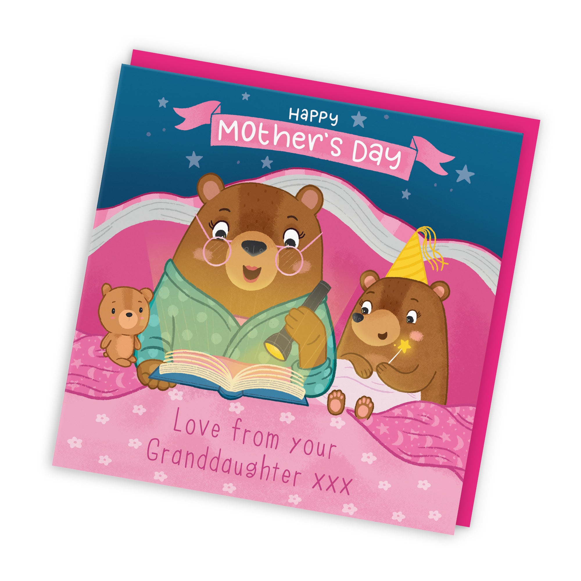 From Granddaughter Cute Mother's Day Card Bedtime Story Cute Bears - Default Title (LG01819)