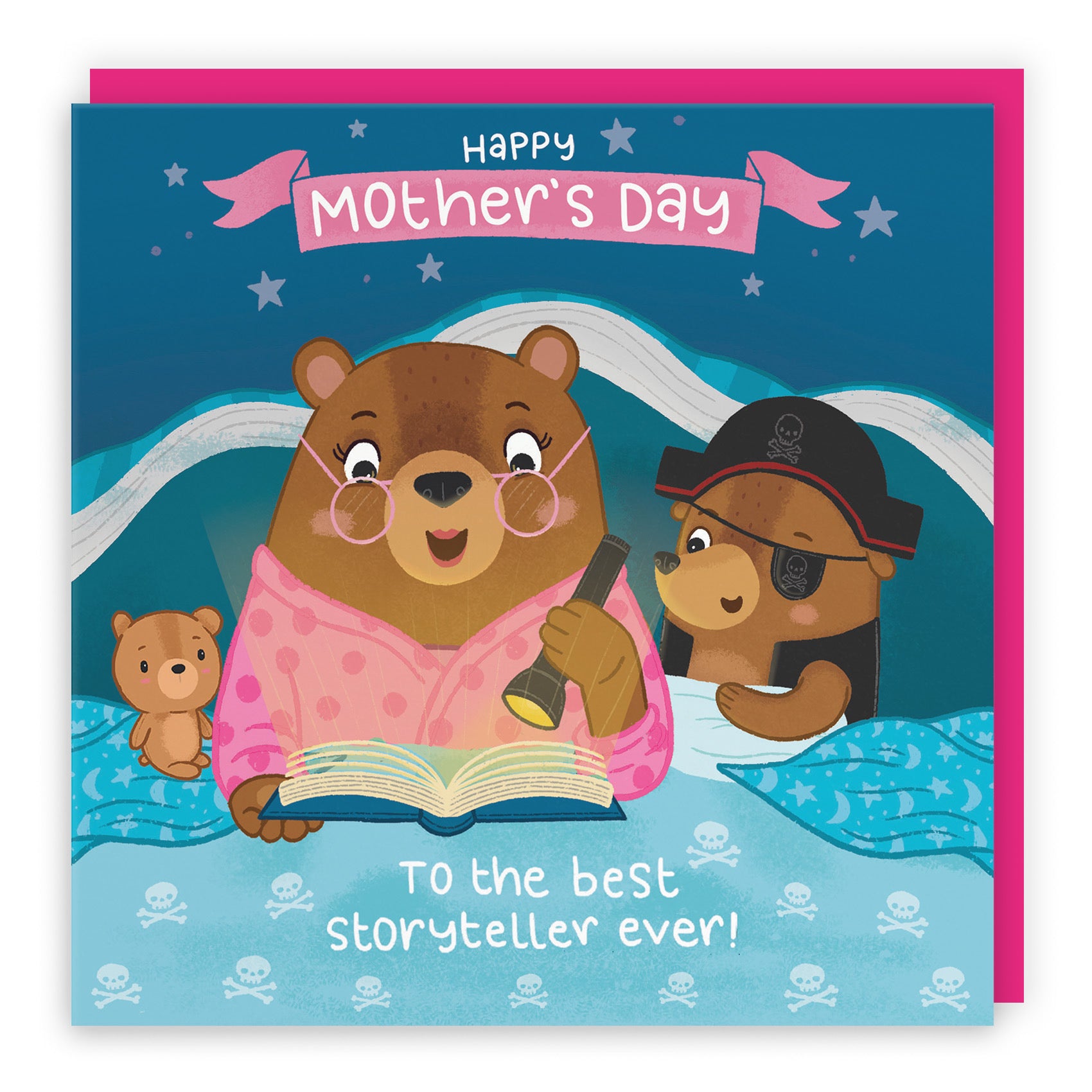 Bedtime Story Cute Mother's Day Card Bedtime Story Boy Bear Cute Bears - Default Title (LG01821)