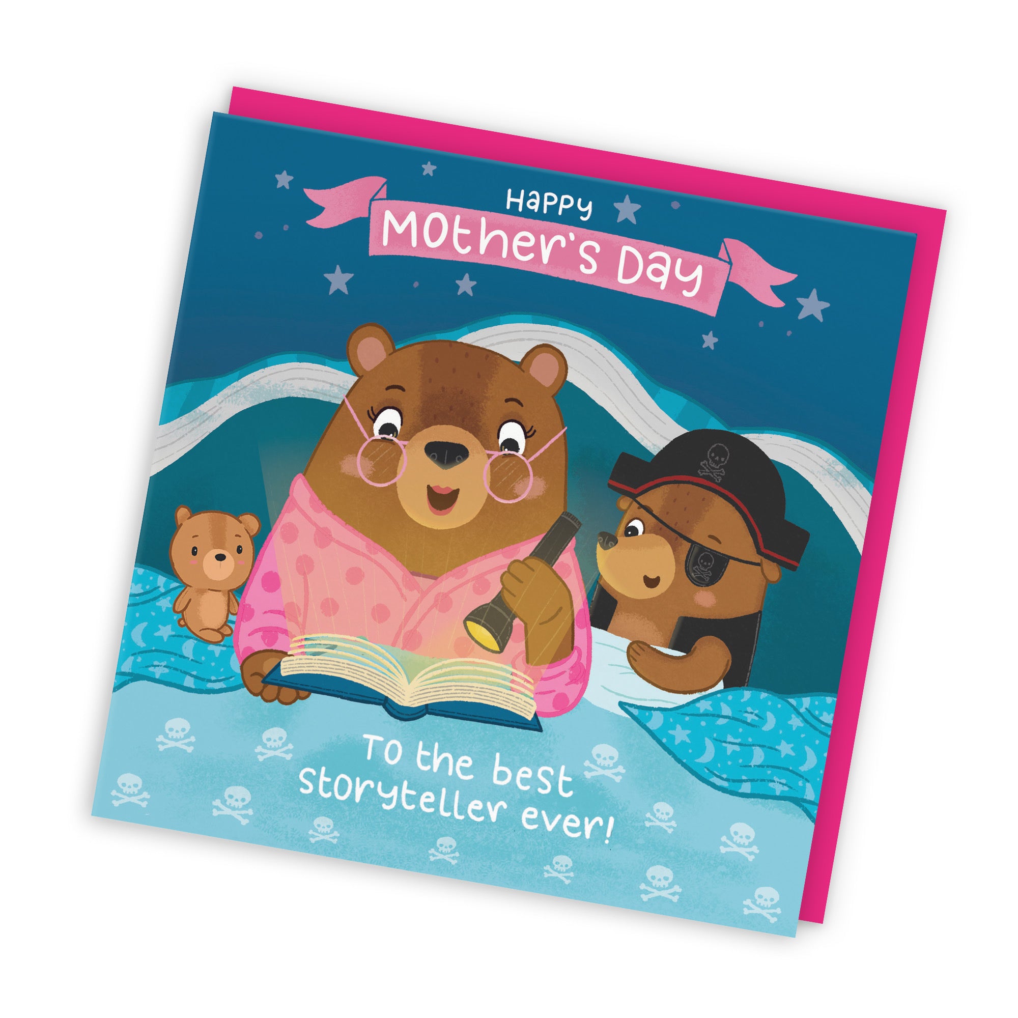 Bedtime Story Cute Mother's Day Card Bedtime Story Boy Bear Cute Bears - Default Title (LG01821)