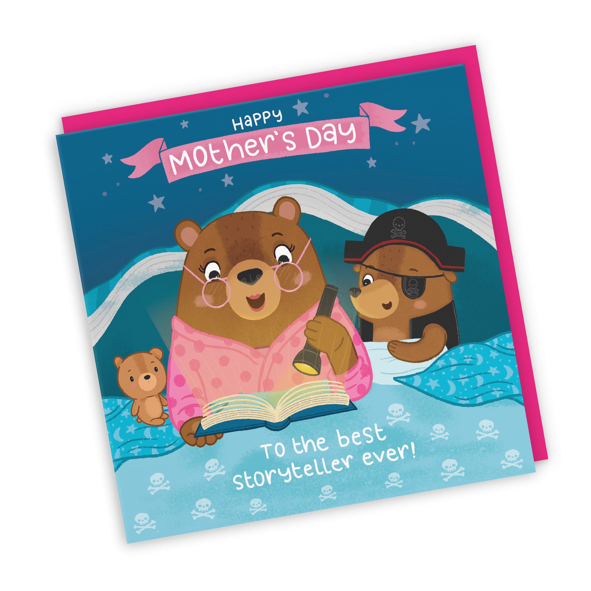 Bedtime Story Cute Mother's Day Card Bedtime Story Boy Bear Cute Bears - Default Title (LG01821)