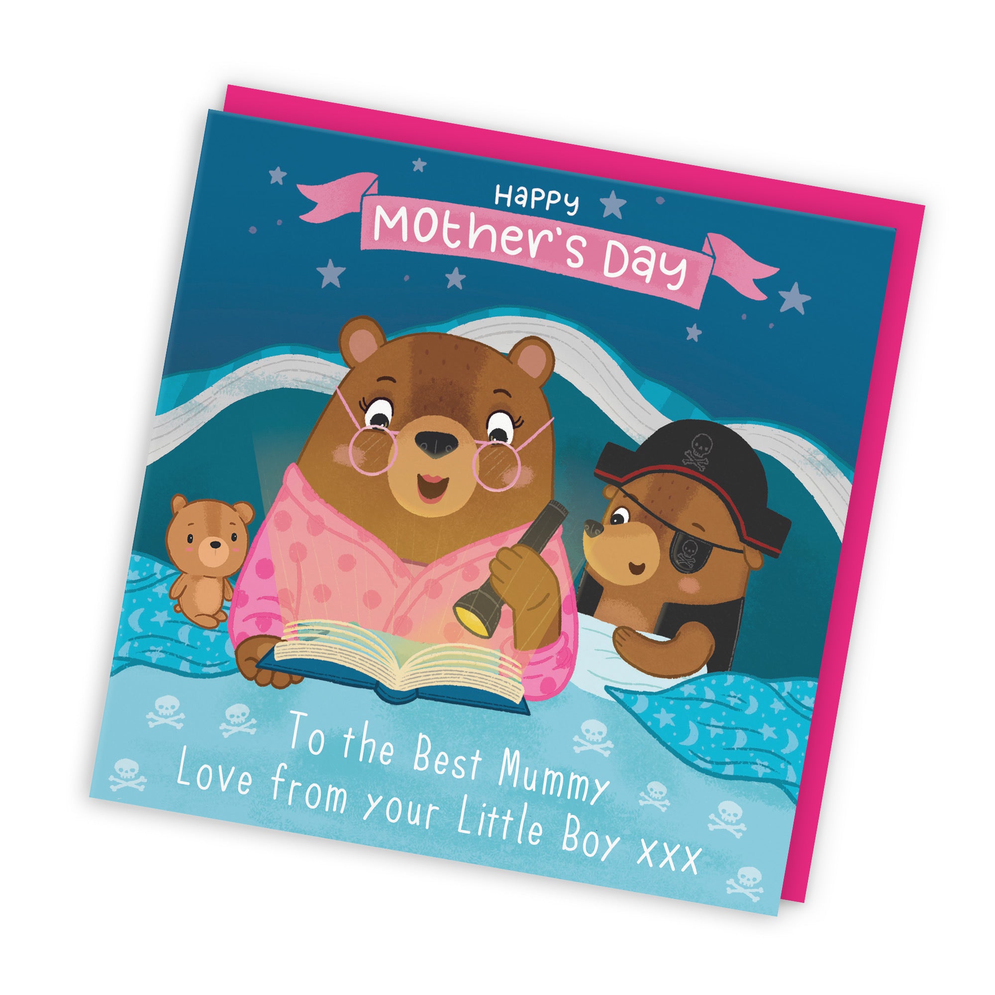 Mummy Mother's Day Card Bedtime Story Boy Bear Cute Bears - Default Title (LG01822)