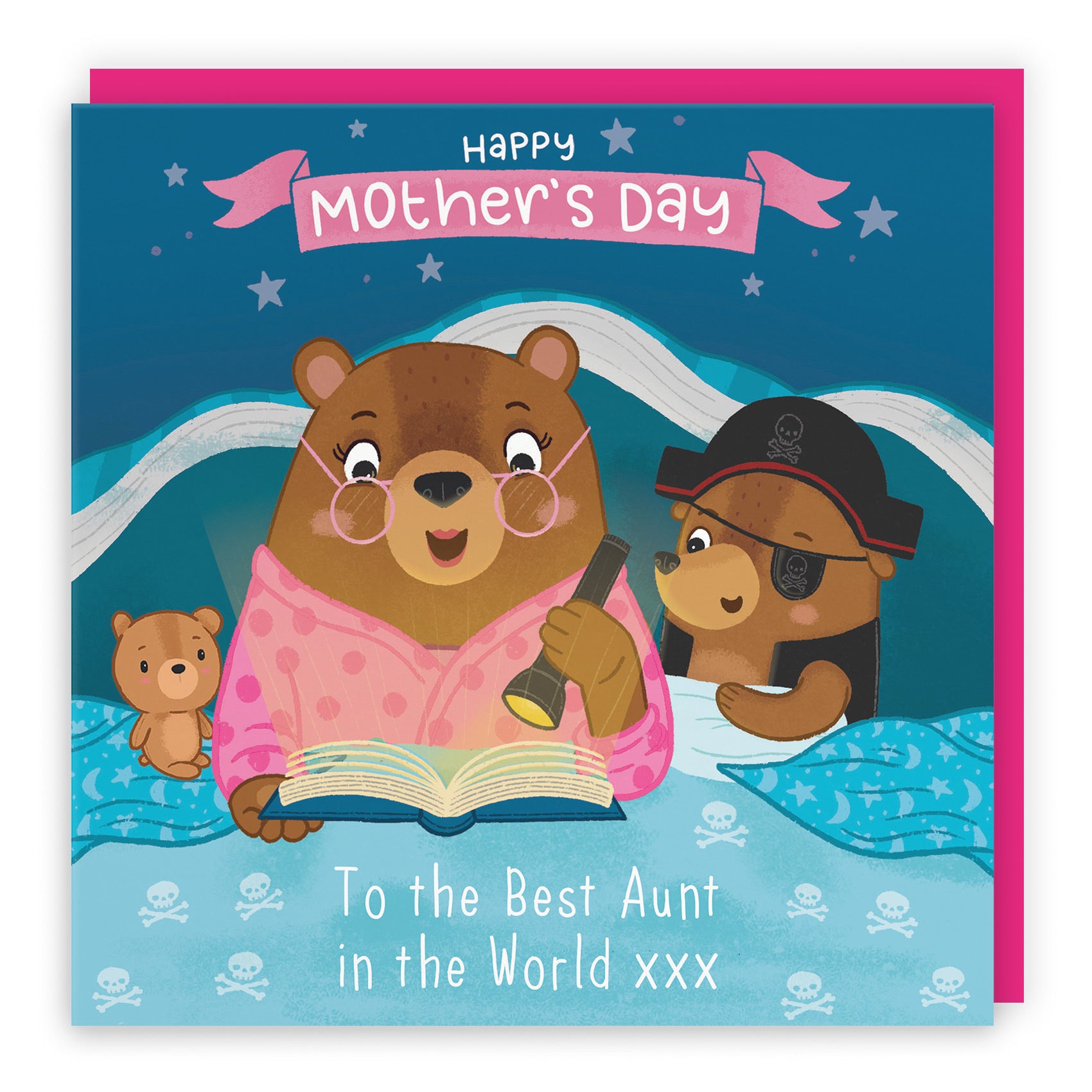 Aunt Mother's Day Card Bedtime Story Boy Bear Cute Bears - Default Title (LG01826)