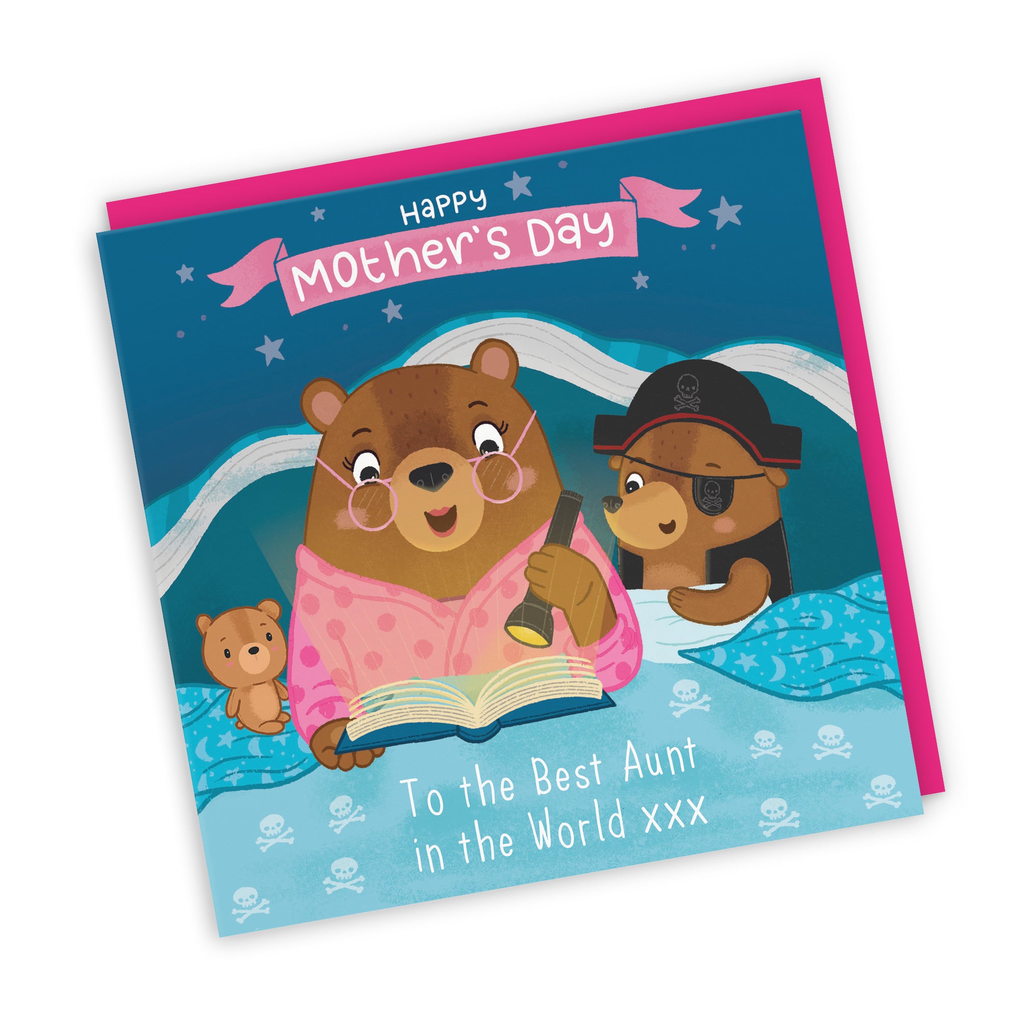 Aunt Mother's Day Card Bedtime Story Boy Bear Cute Bears - Default Title (LG01826)