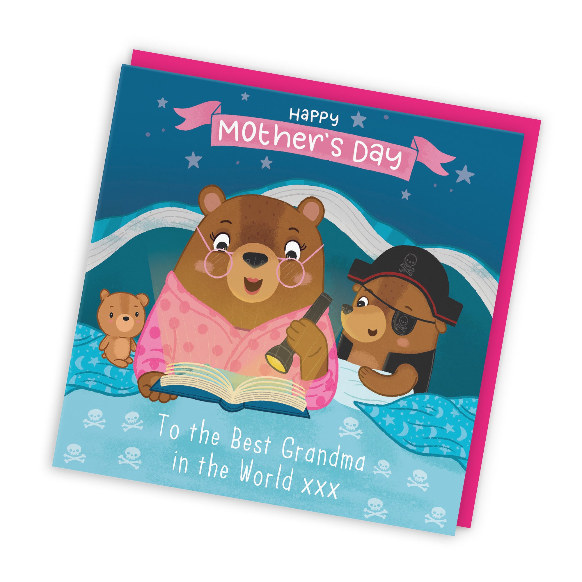 Grandma Mother's Day Card Bedtime Story Boy Bear Cute Bears - Default Title (LG01827)