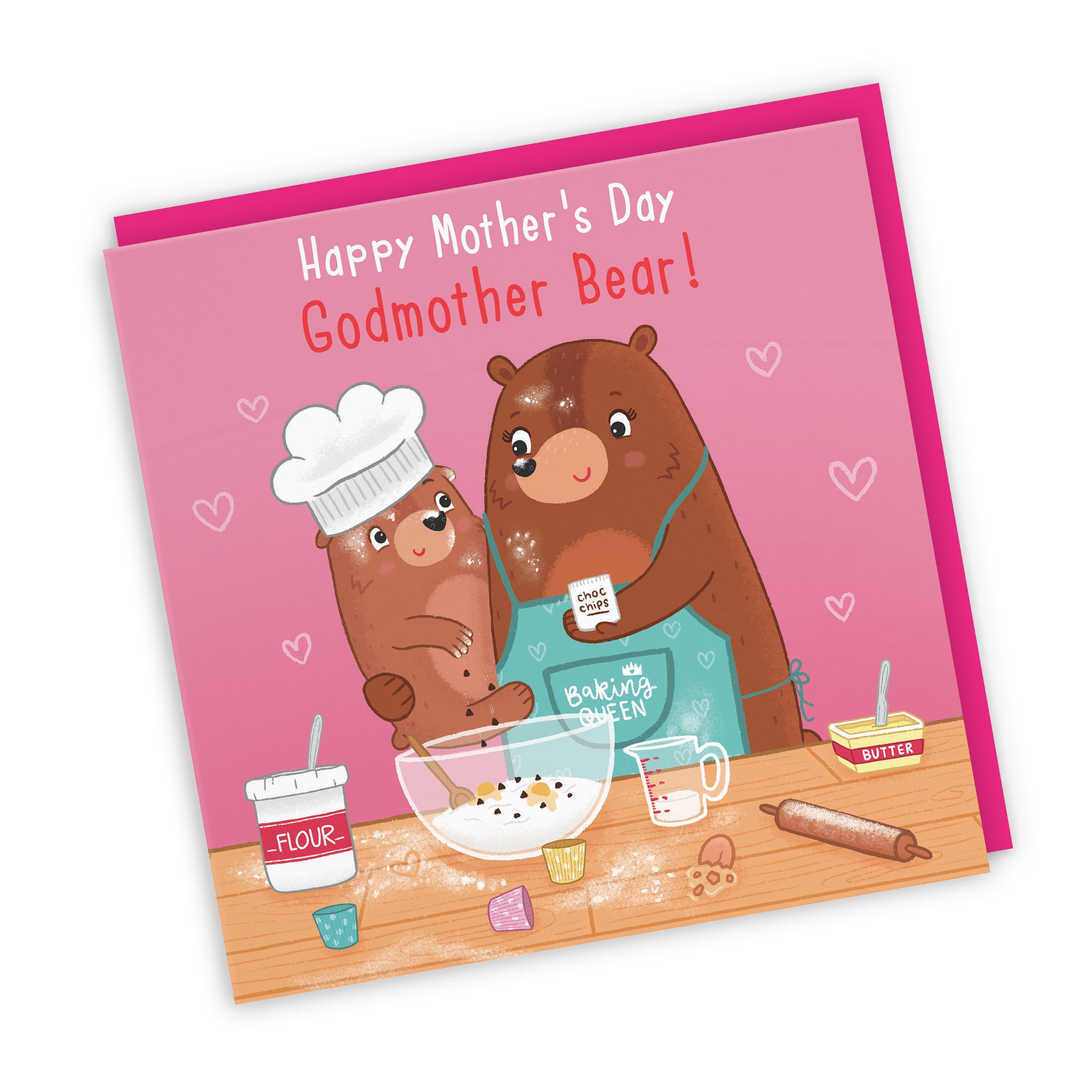 Godmother Mother's Day Card Cute Baking Bears - Default Title (LG01837)
