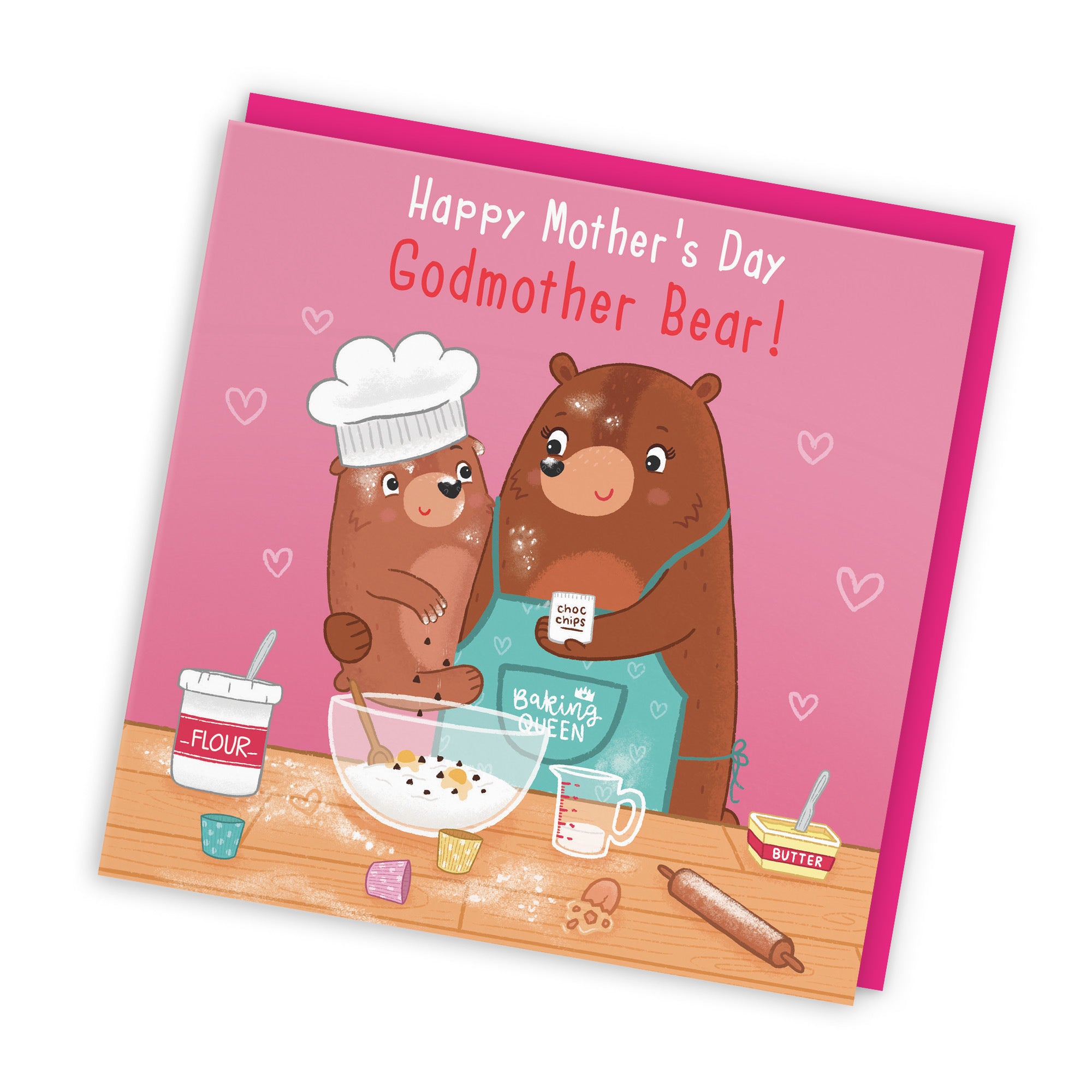 Godmother Mother's Day Card Cute Baking Bears - Default Title (LG01837)