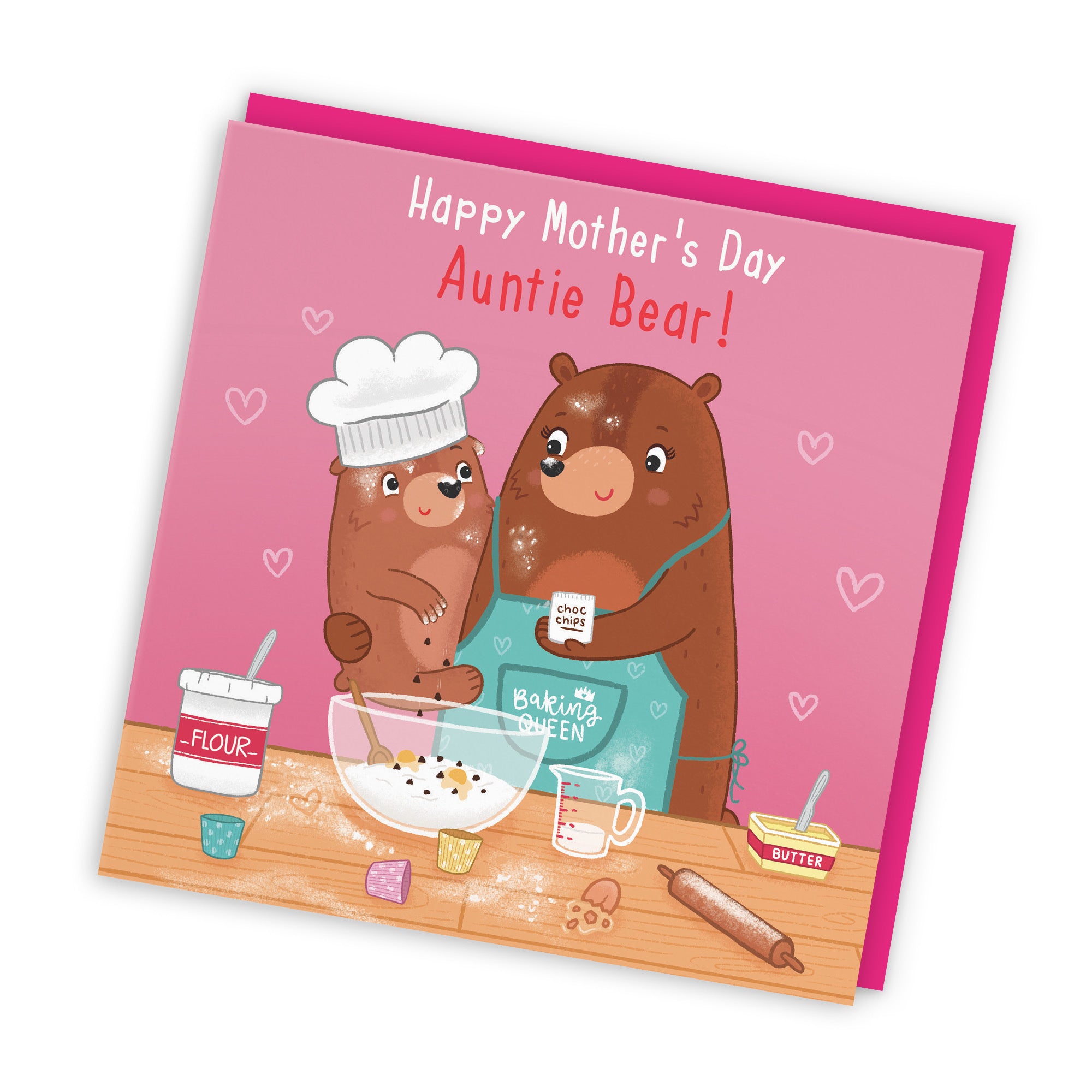 Auntie Mother's Day Card Cute Baking Bears - Default Title (LG01838)