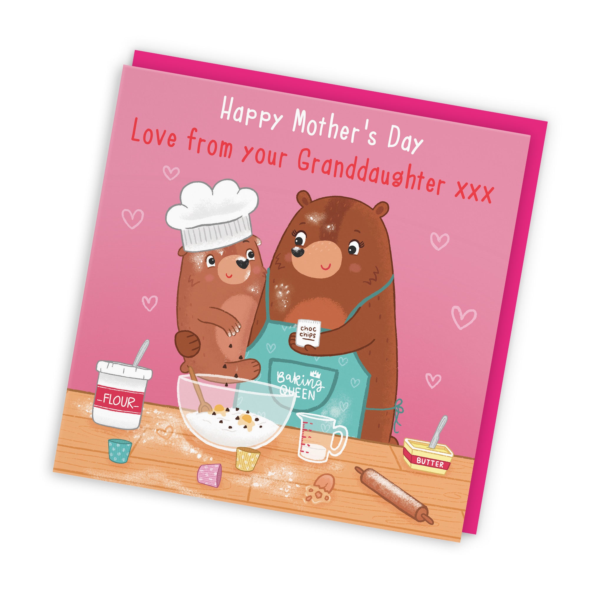 From Granddaughter Mother's Day Card Cute Baking Bears - Default Title (LG01842)