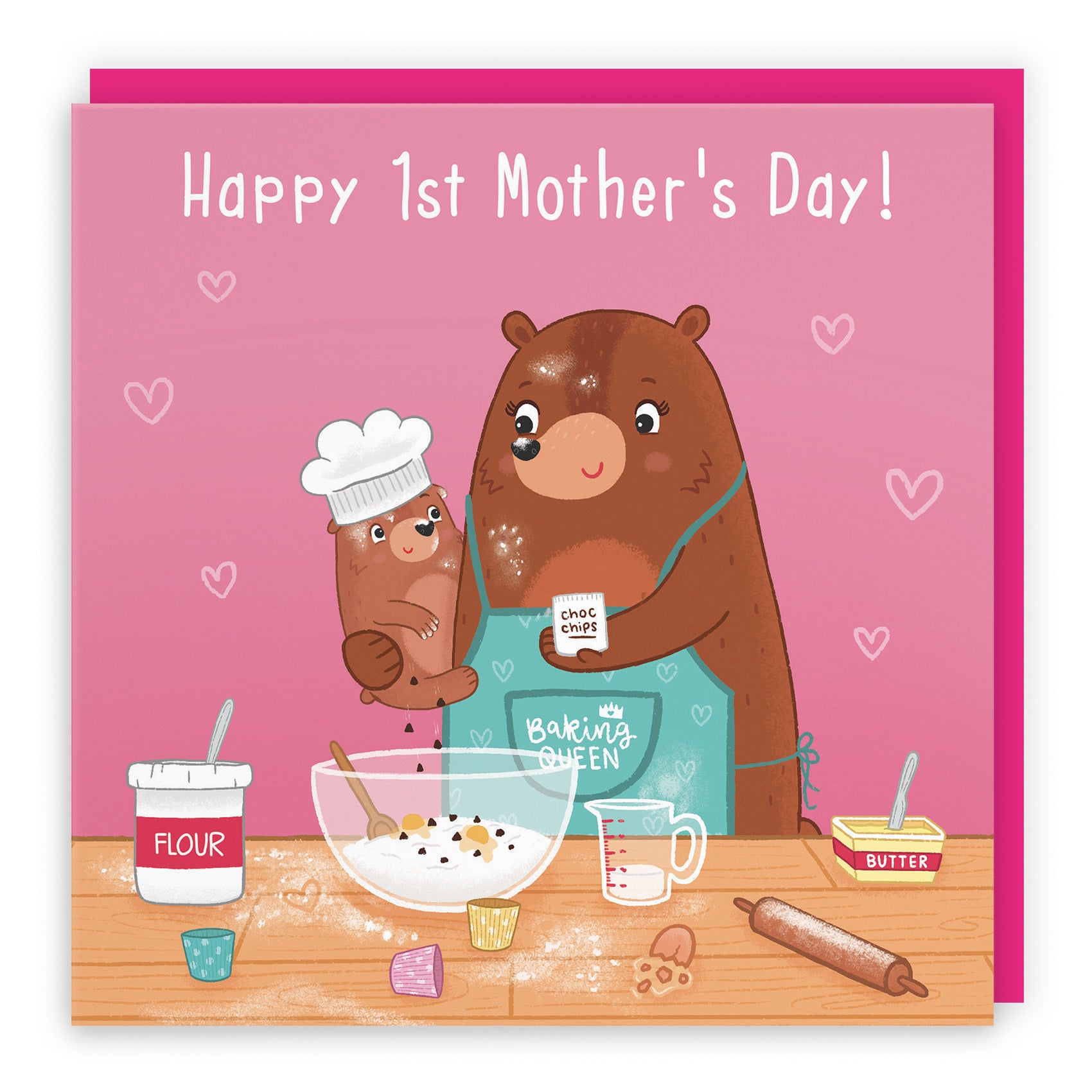 1st Mother's Day Card Cute Baking Bears - Default Title (LG01845)