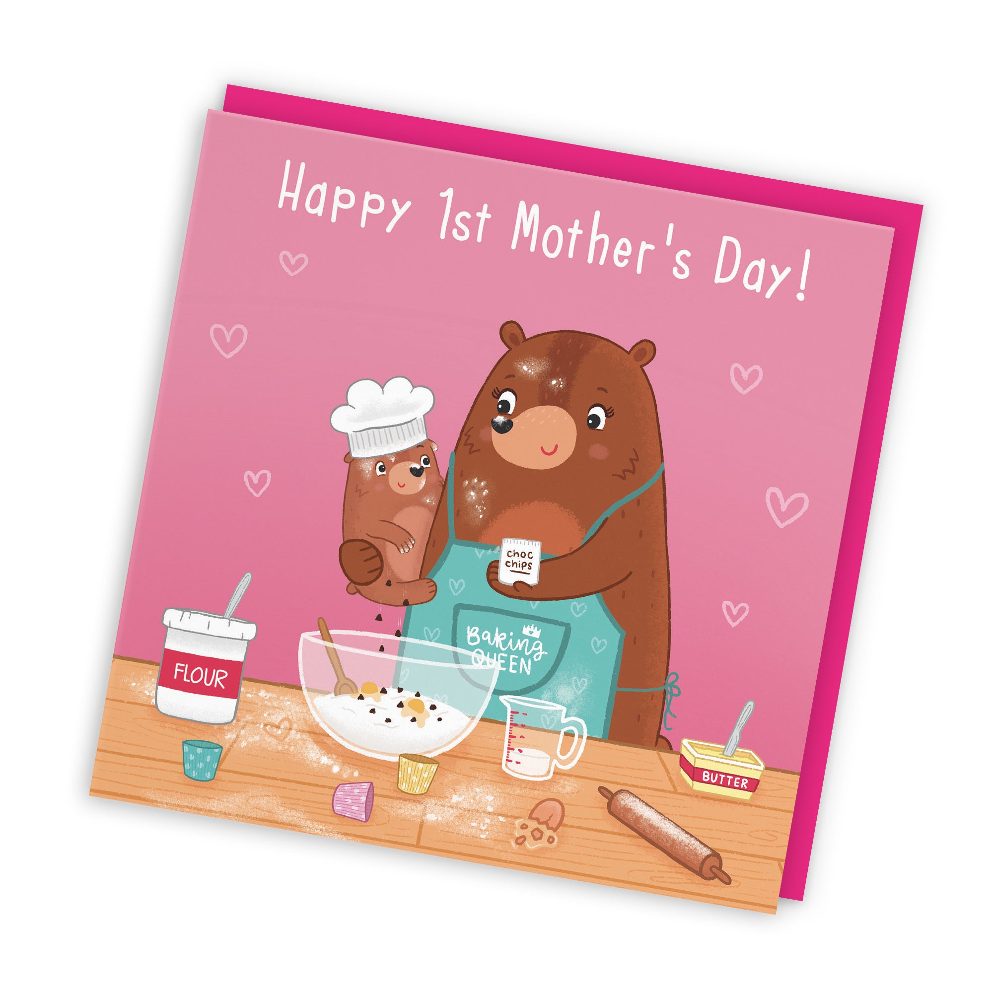 1st Mother's Day Card Cute Baking Bears - Default Title (LG01845)