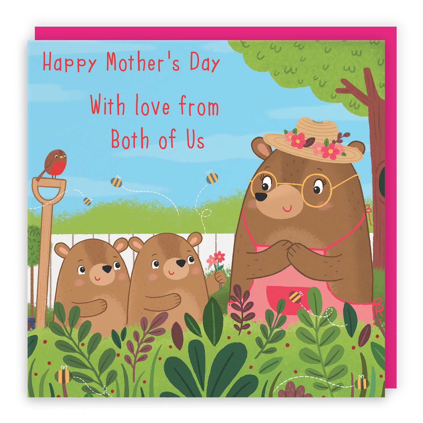 Mother's Day Card From Both Of Us Cute Gardening Bears - Default Title (LG01857)