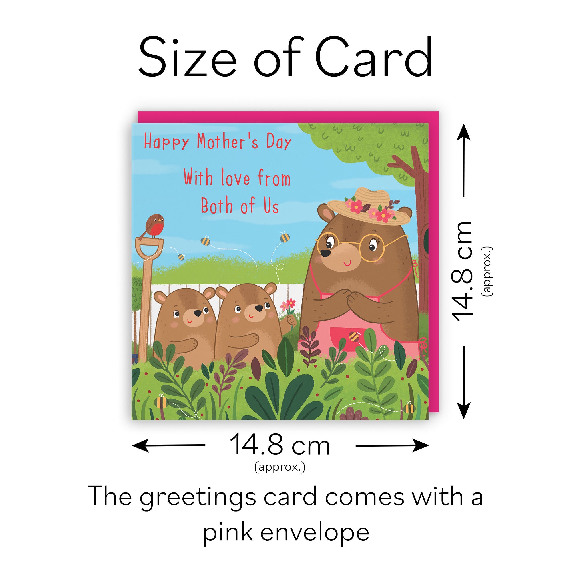 Mother's Day Card From Both Of Us Cute Gardening Bears - Default Title (LG01857)