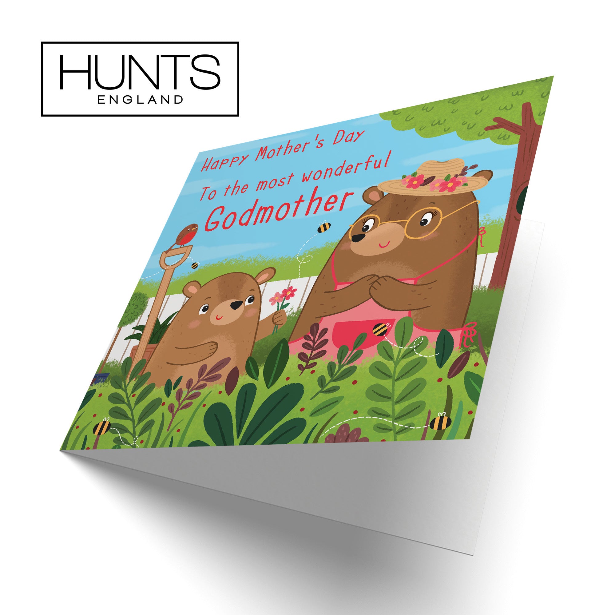 Godmother Mother's Day Card Cute Gardening Bears - Default Title (LG01859)