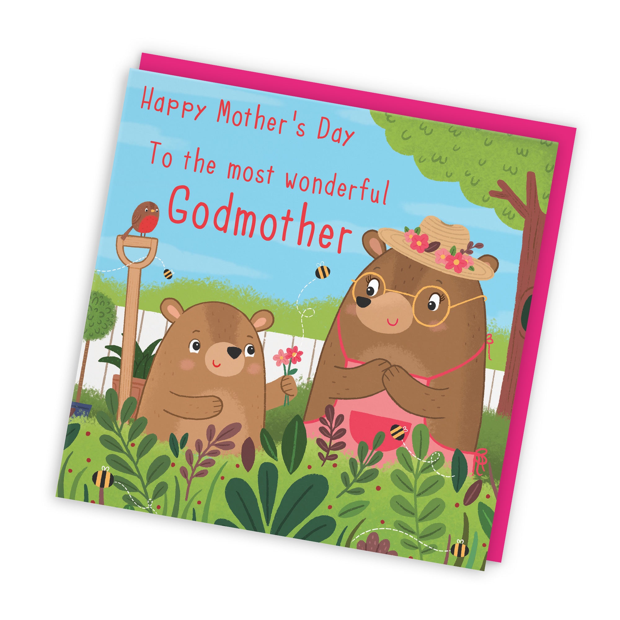 Godmother Mother's Day Card Cute Gardening Bears - Default Title (LG01859)