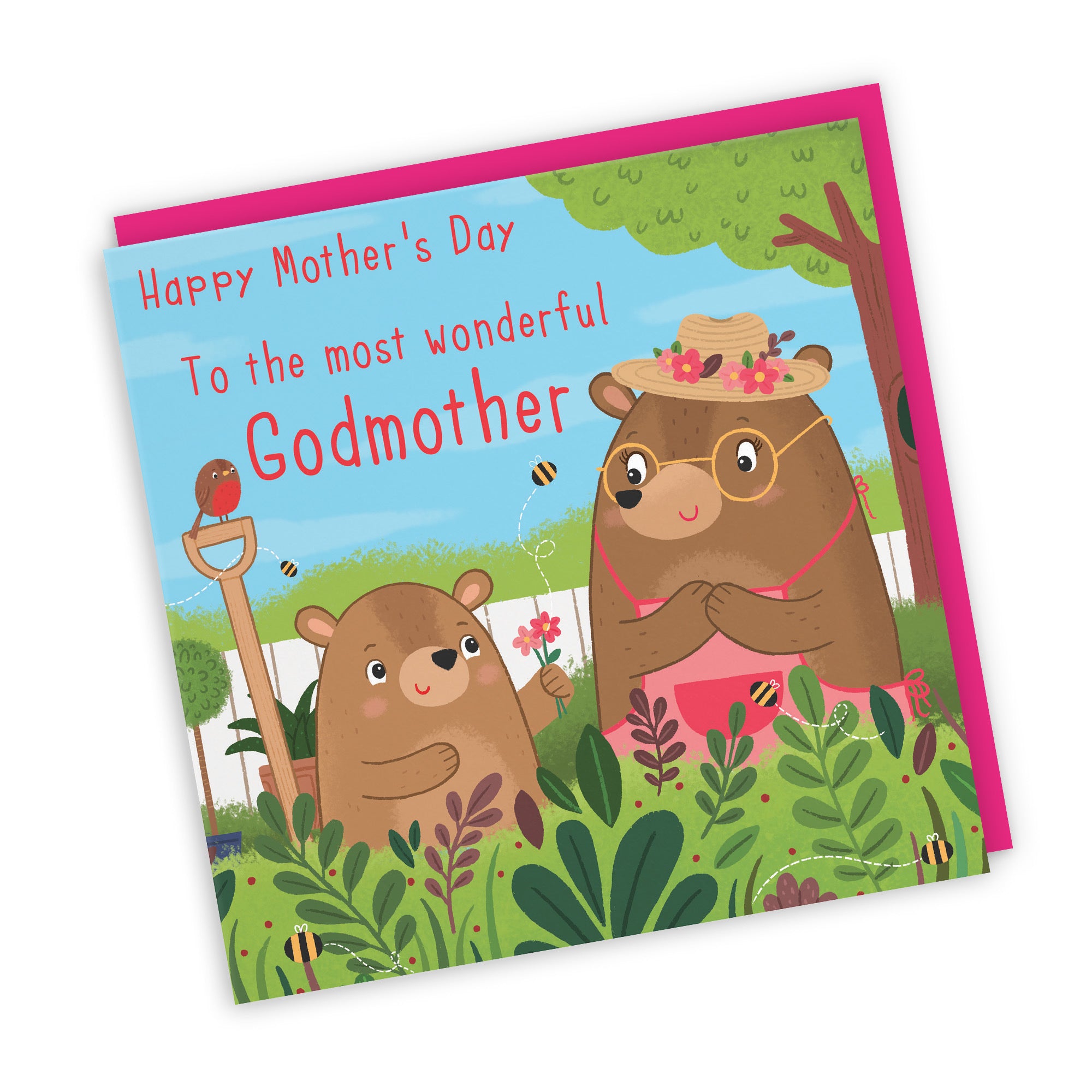 Godmother Mother's Day Card Cute Gardening Bears - Default Title (LG01859)