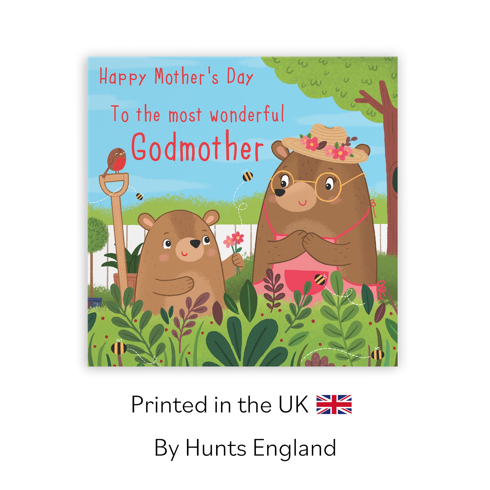 Godmother Mother's Day Card Cute Gardening Bears - Default Title (LG01859)