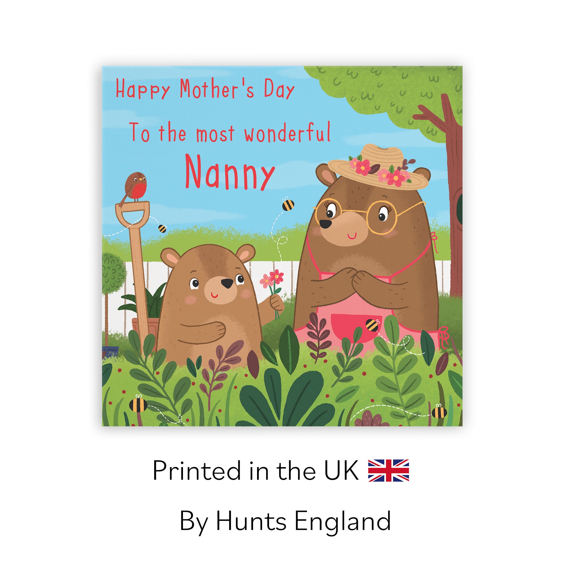Nanny Mother's Day Card Cute Gardening Bears - Default Title (LG01861)