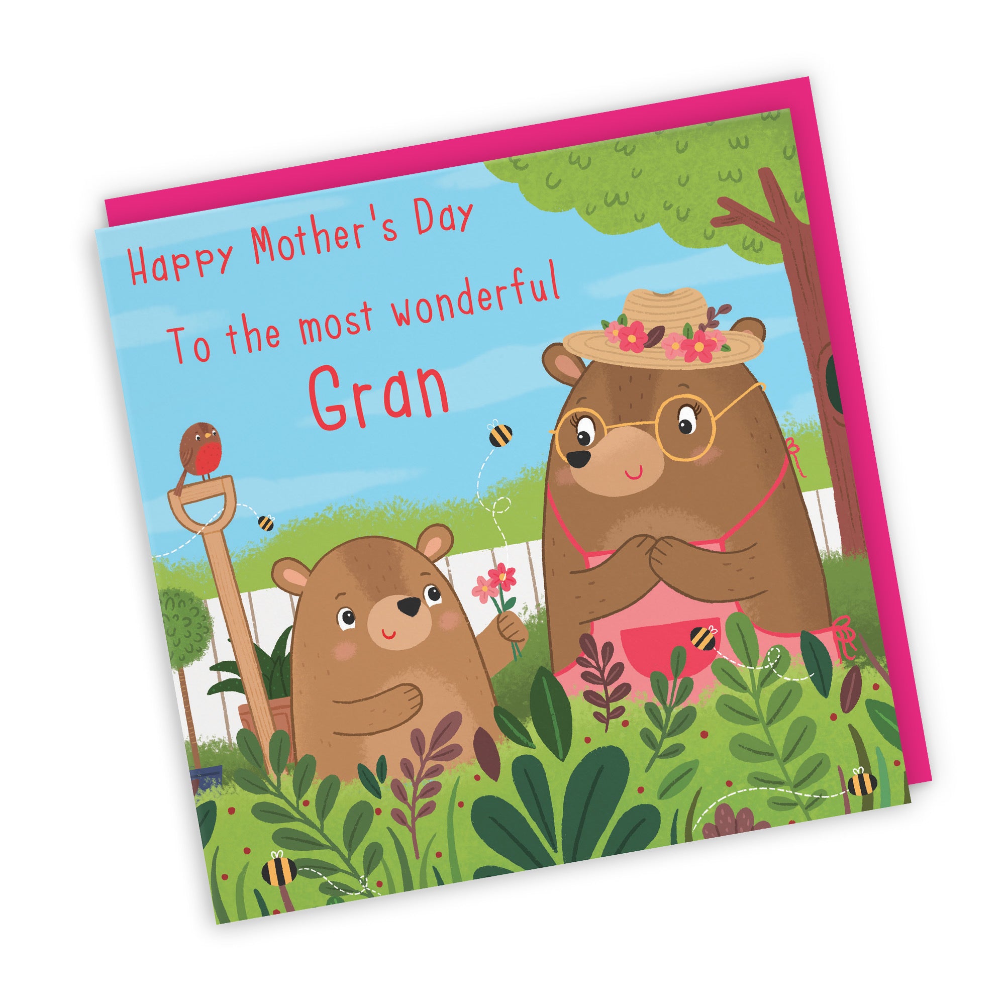 Gran Mother's Day Card Cute Gardening Bears - Default Title (LG01863)