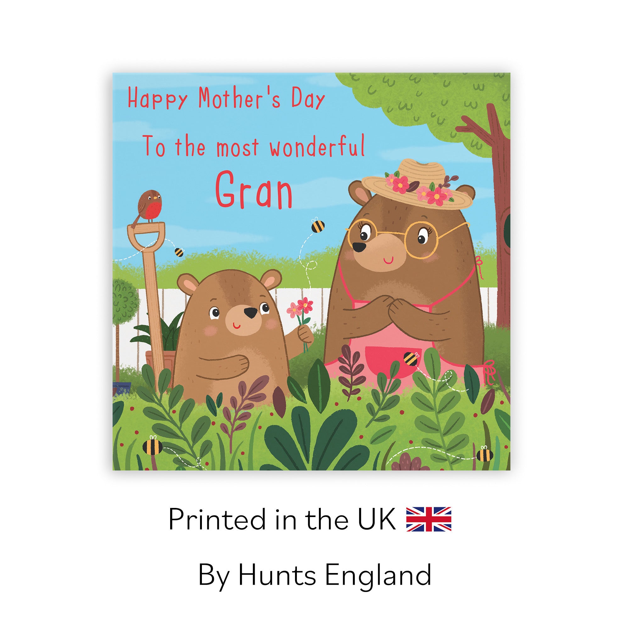 Gran Mother's Day Card Cute Gardening Bears - Default Title (LG01863)