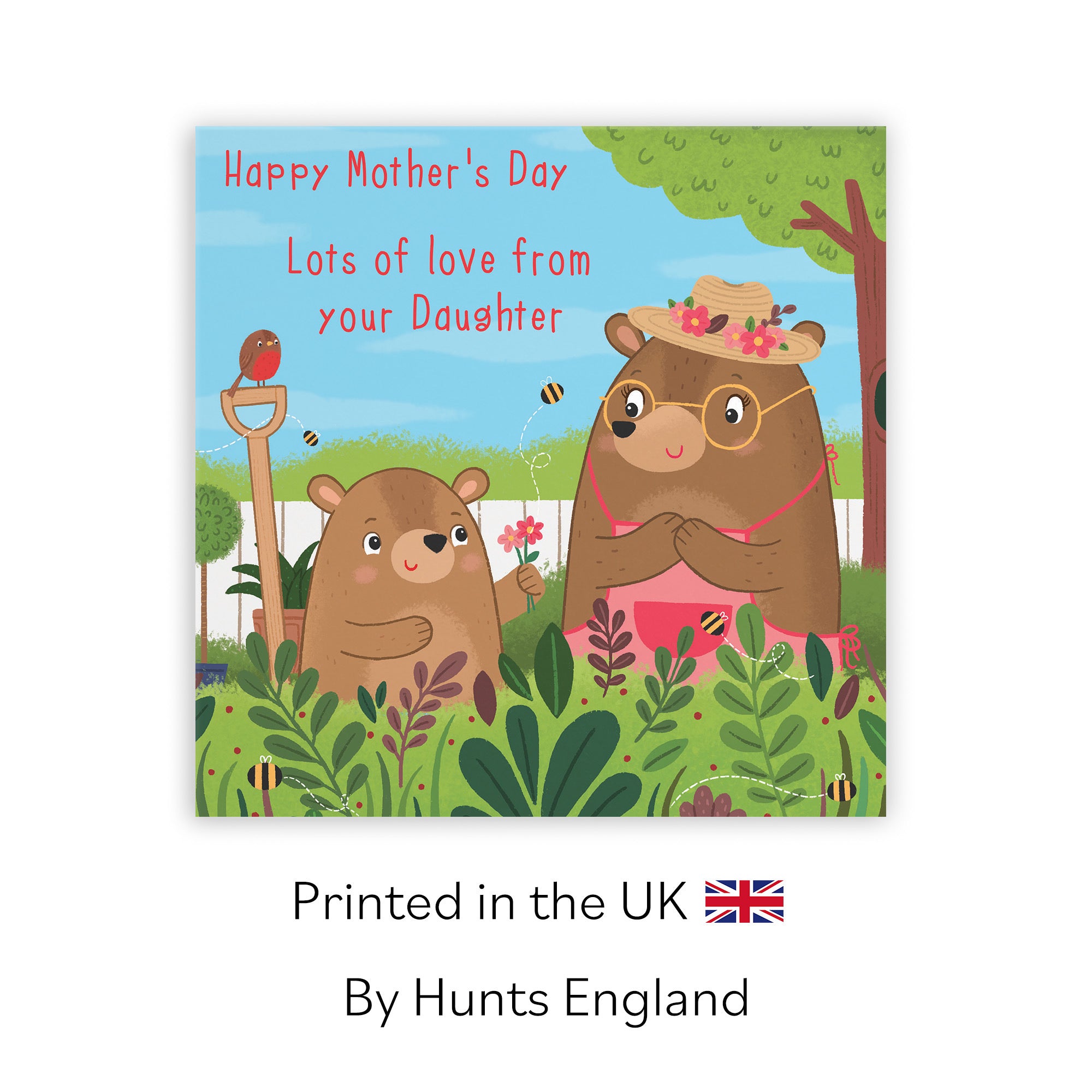 Mother's Day Card From Daughter Cute Gardening Bears - Default Title (LG01865)