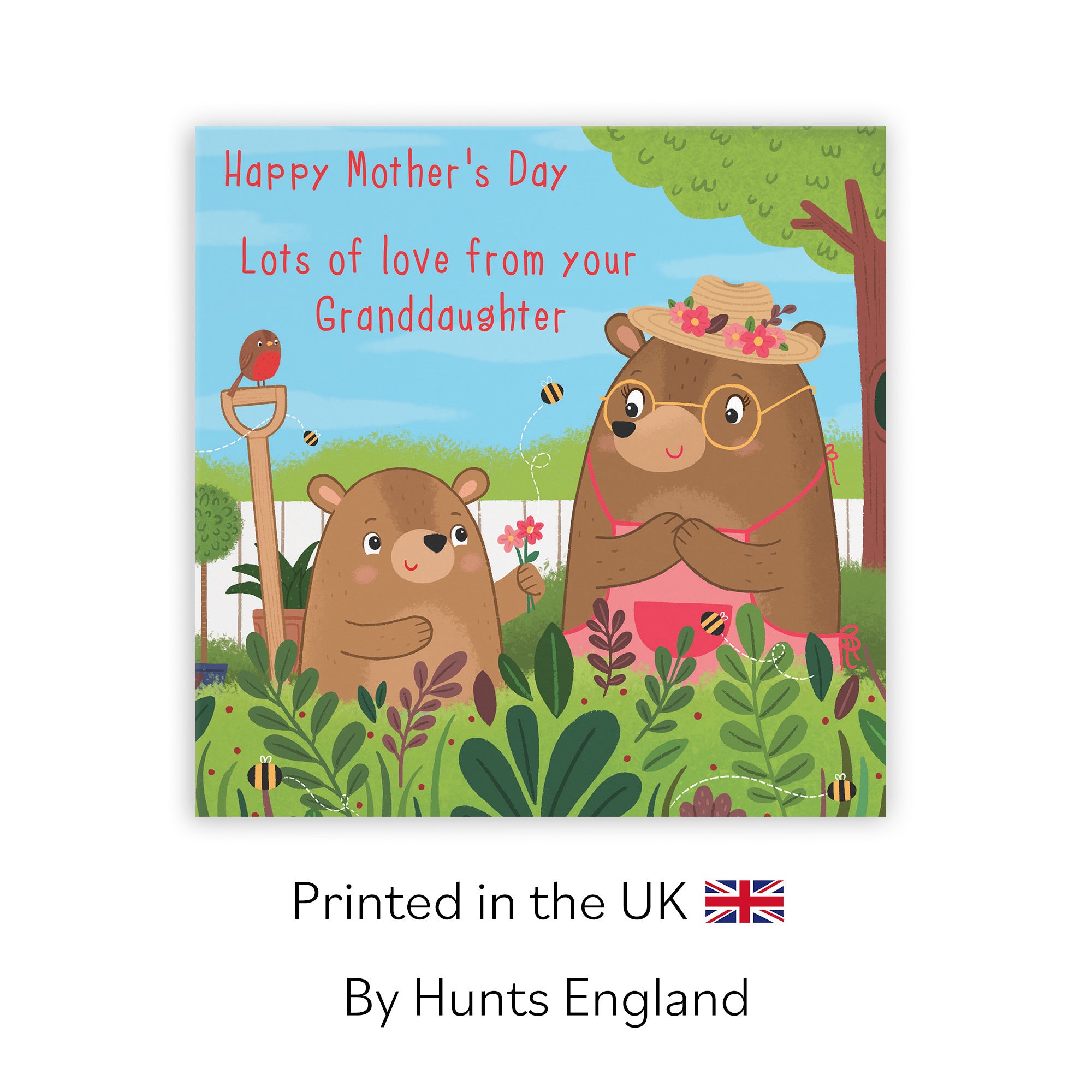 Mother's Day Card From Granddaughter Cute Gardening Bears - Default Title (LG01866)