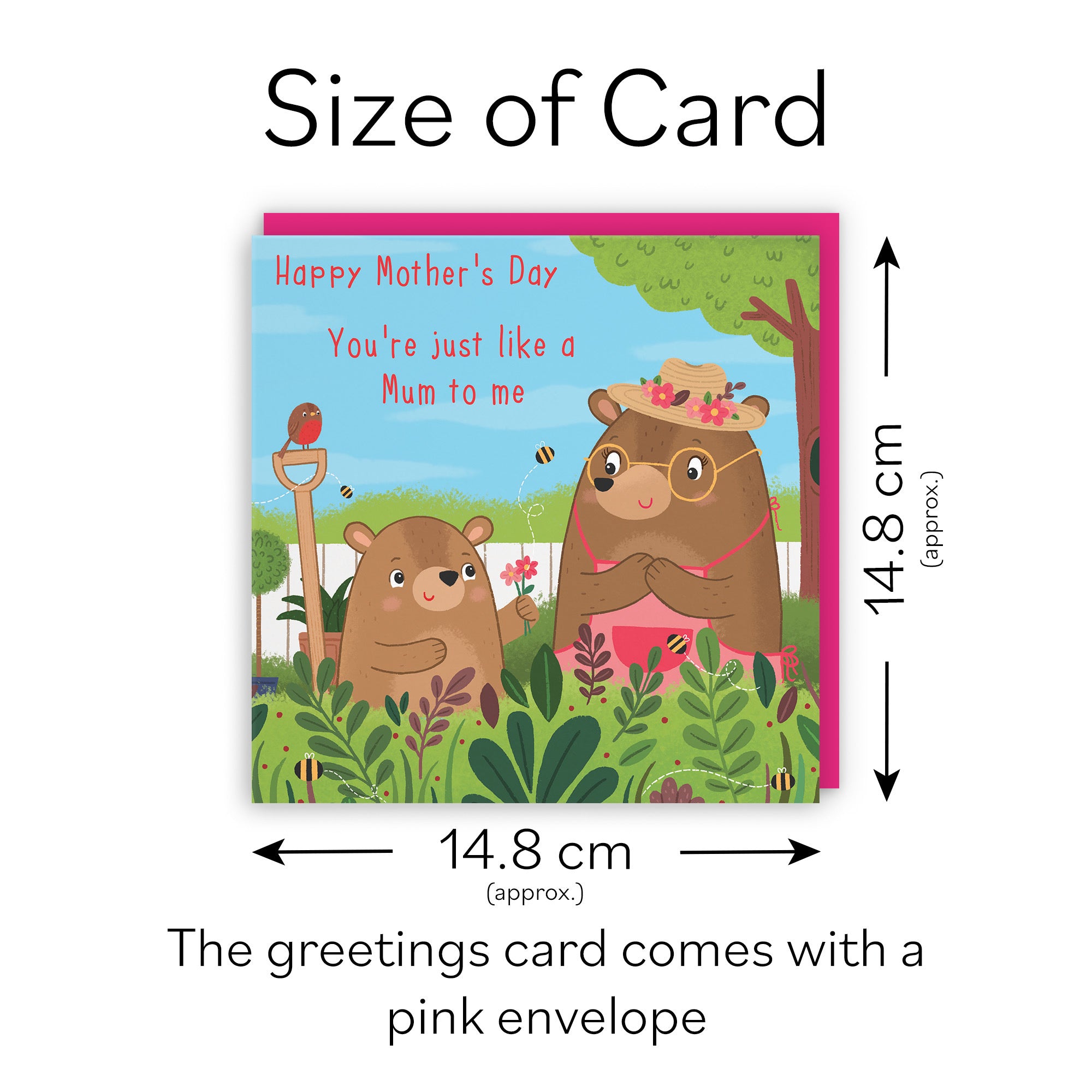 You‚Äôre Just Like A Mum Mother's Day Card Cute Gardening Bears - Default Title (LG01867)