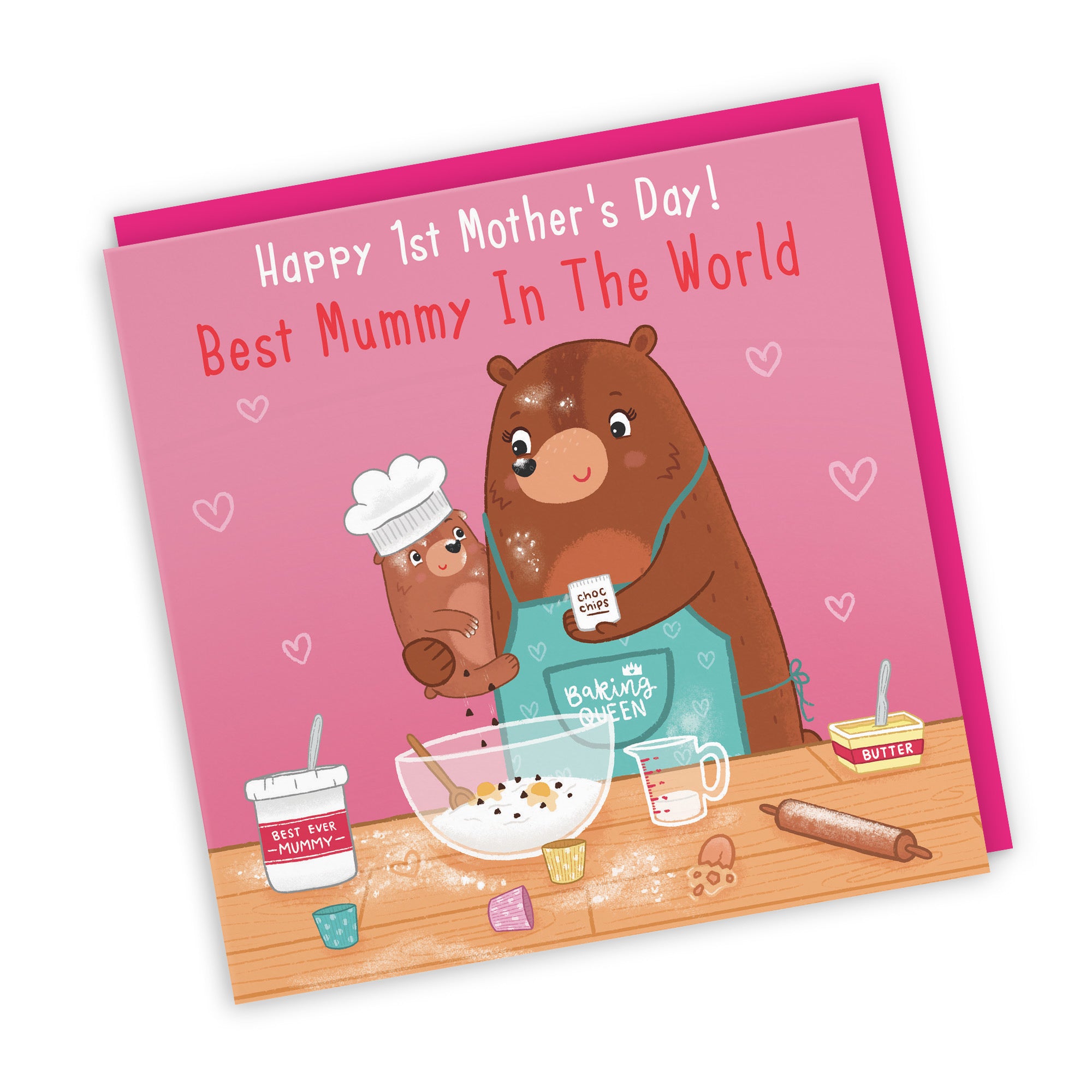 1st Mother's Day Mummy Card Cute Baking Bears - Default Title (LG01915)