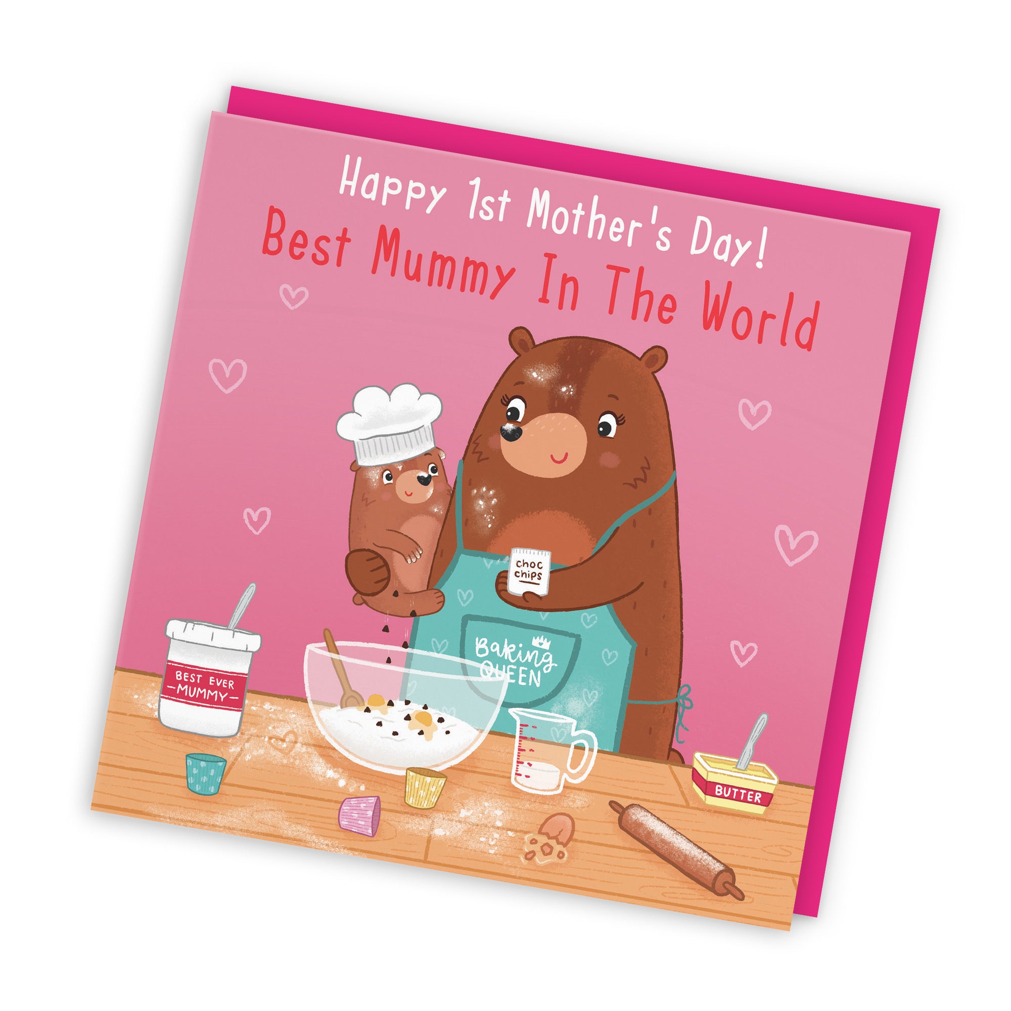 1st Mother's Day Mummy Card Cute Baking Bears - Default Title (LG01915)