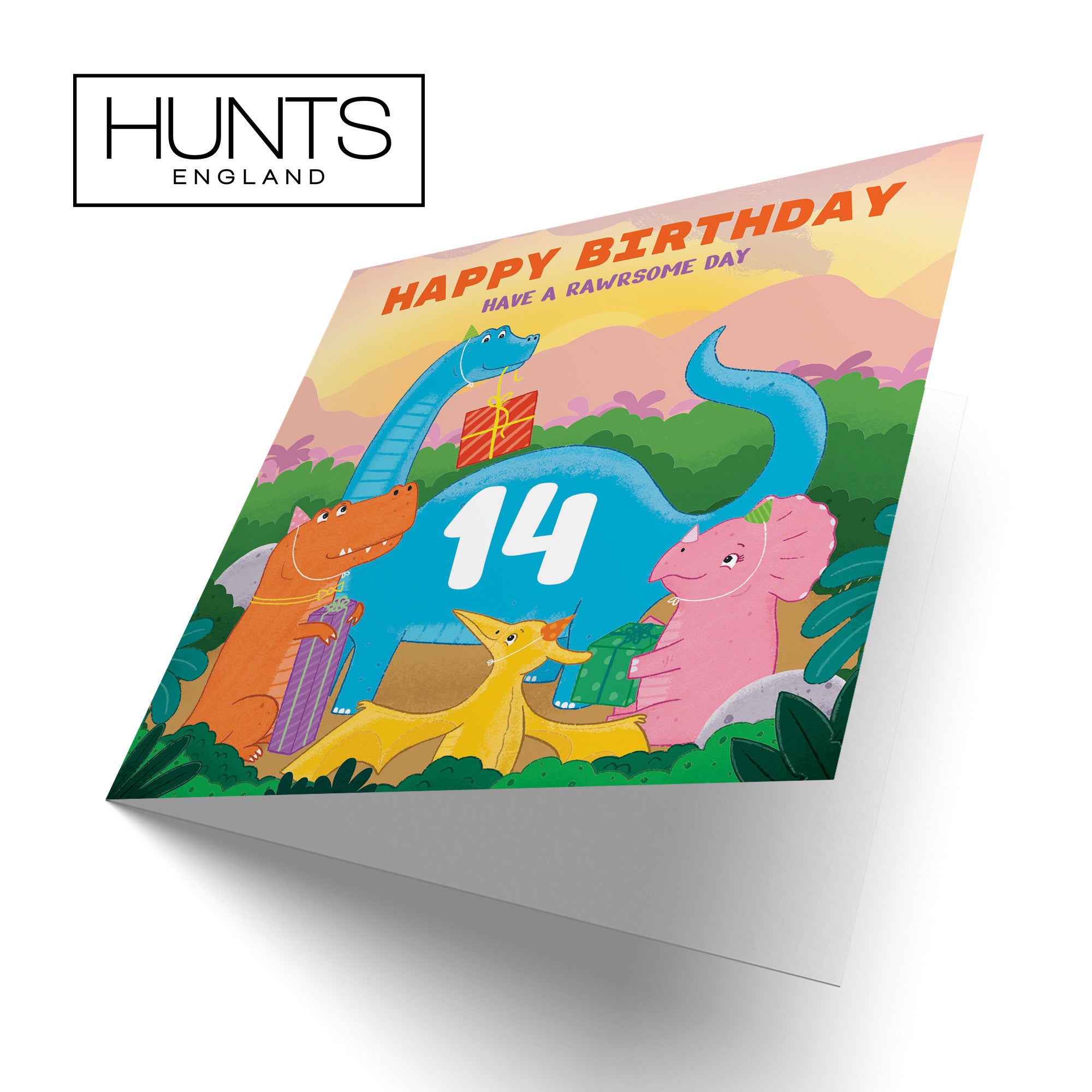 14th Birthday Dinosaur Party Card Imagination - Default Title (LG01918)