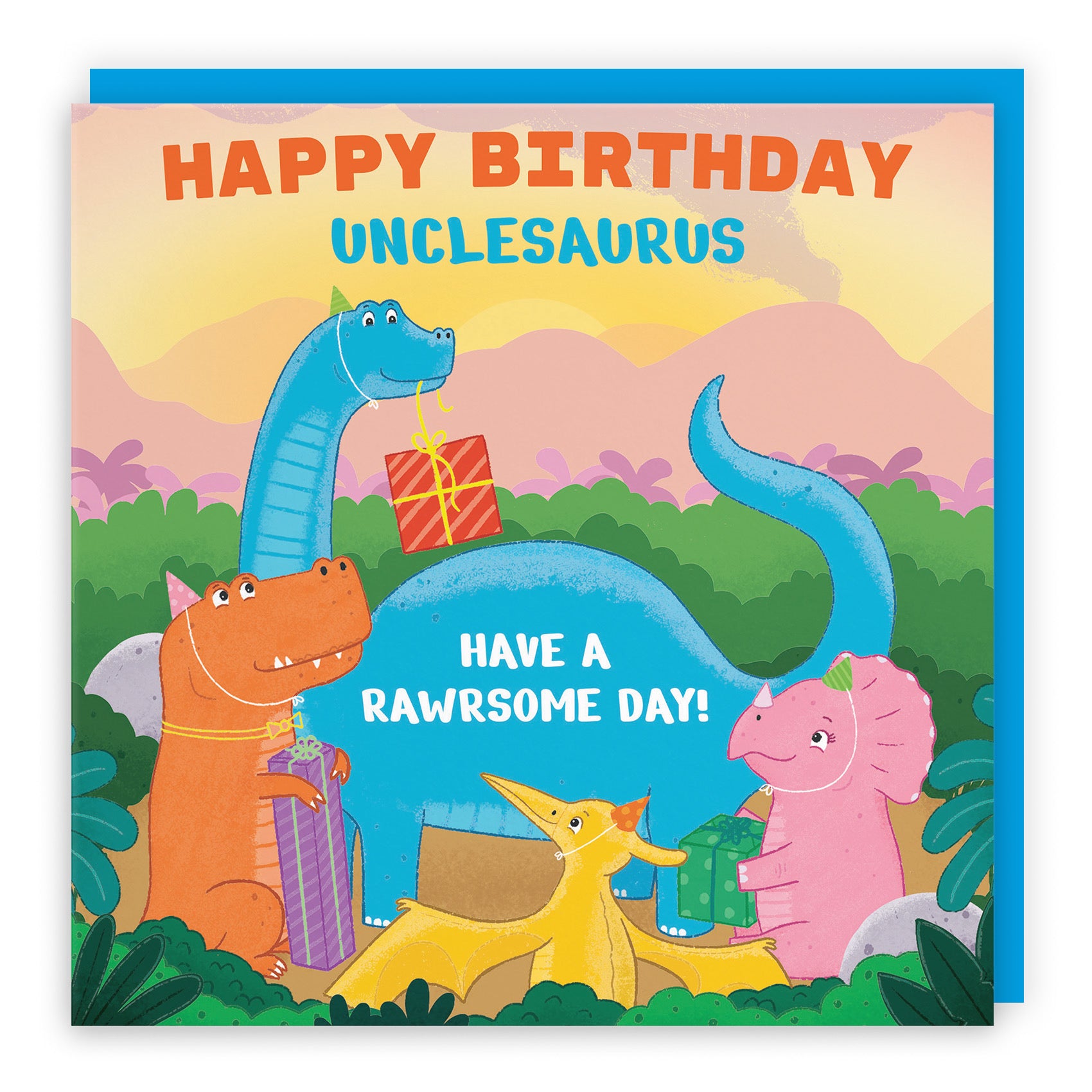 Uncle Birthday Dinosaur Party Card Imagination - Default Title (LG01920)