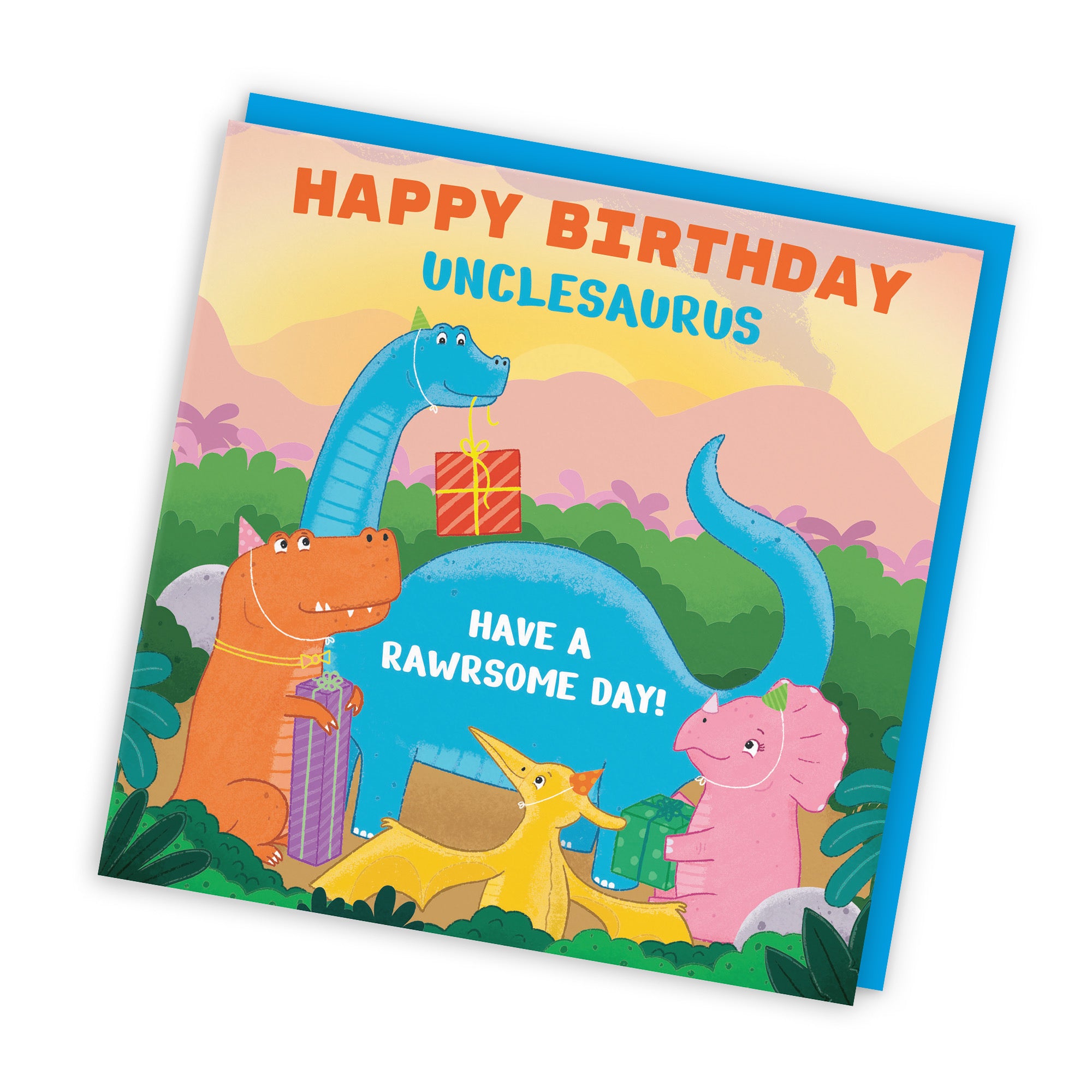 Uncle Birthday Dinosaur Party Card Imagination - Default Title (LG01920)