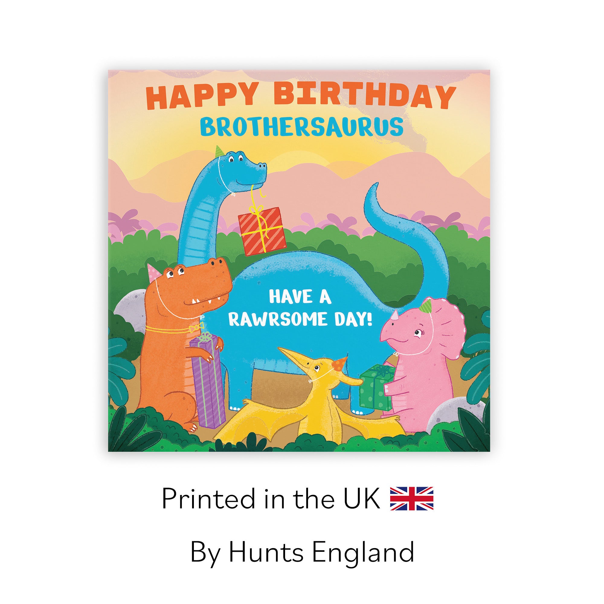 Brother Birthday Dinosaur Party Children's Card Imagination - Default Title (LG01921)