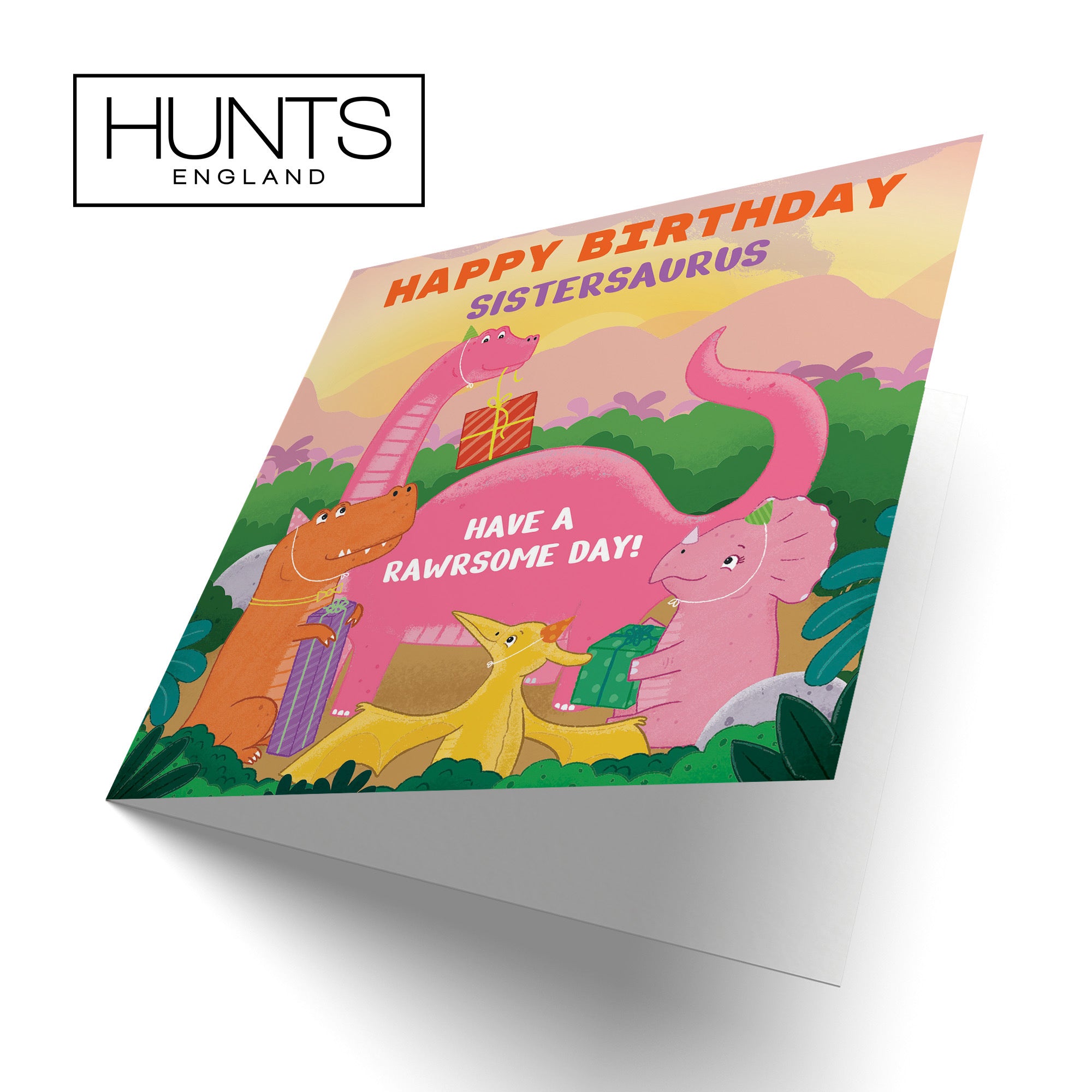 Sister Birthday Dinosaur Party Children's Card Imagination - Default Title (LG01922)