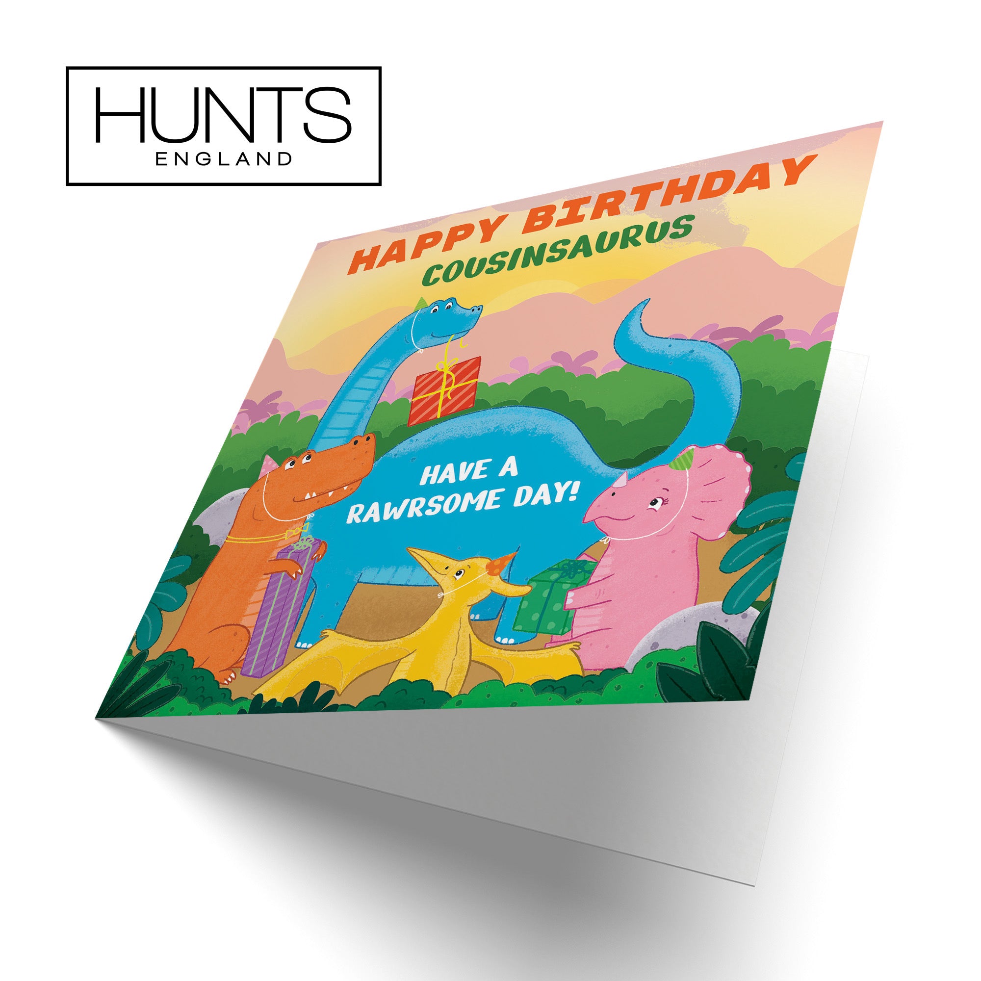 Cousin Birthday Dinosaur Party Children's Card Imagination - Default Title (LG01923)