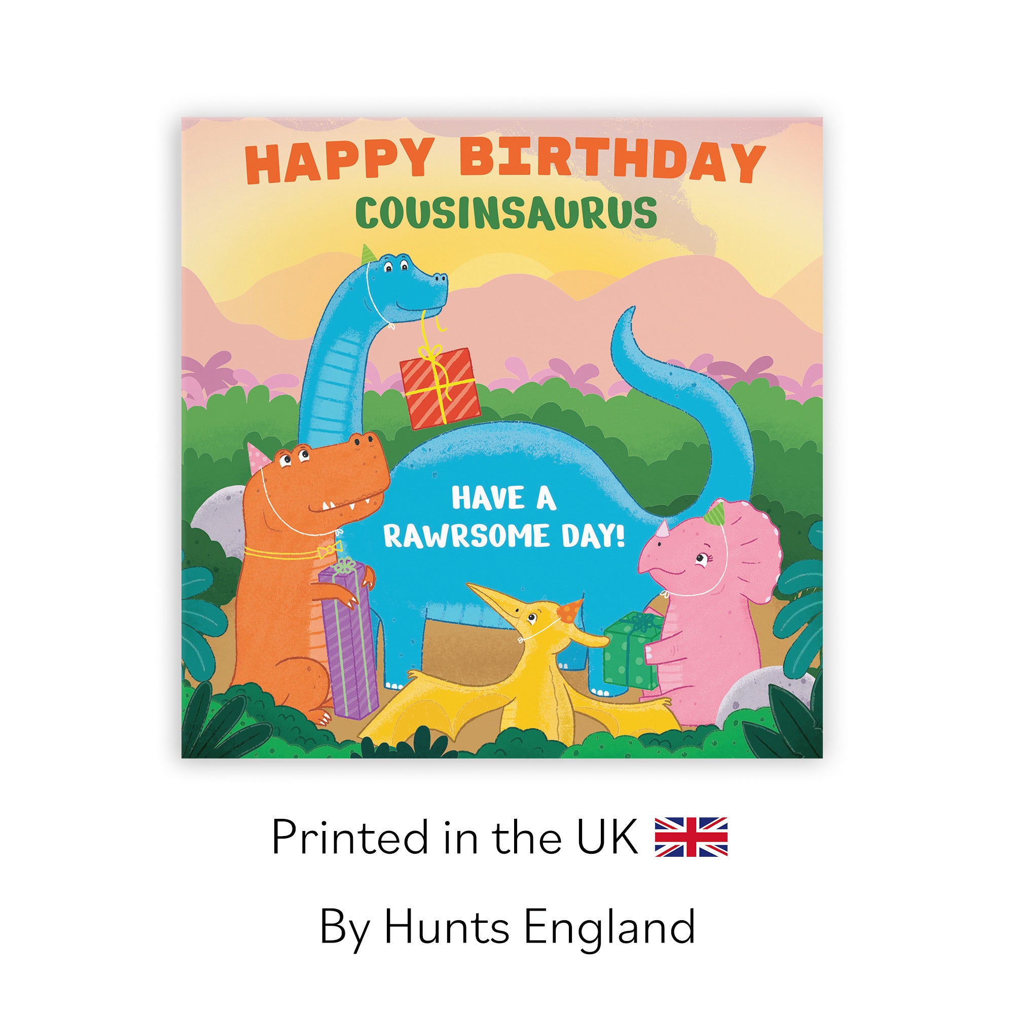 Cousin Birthday Dinosaur Party Children's Card Imagination - Default Title (LG01923)