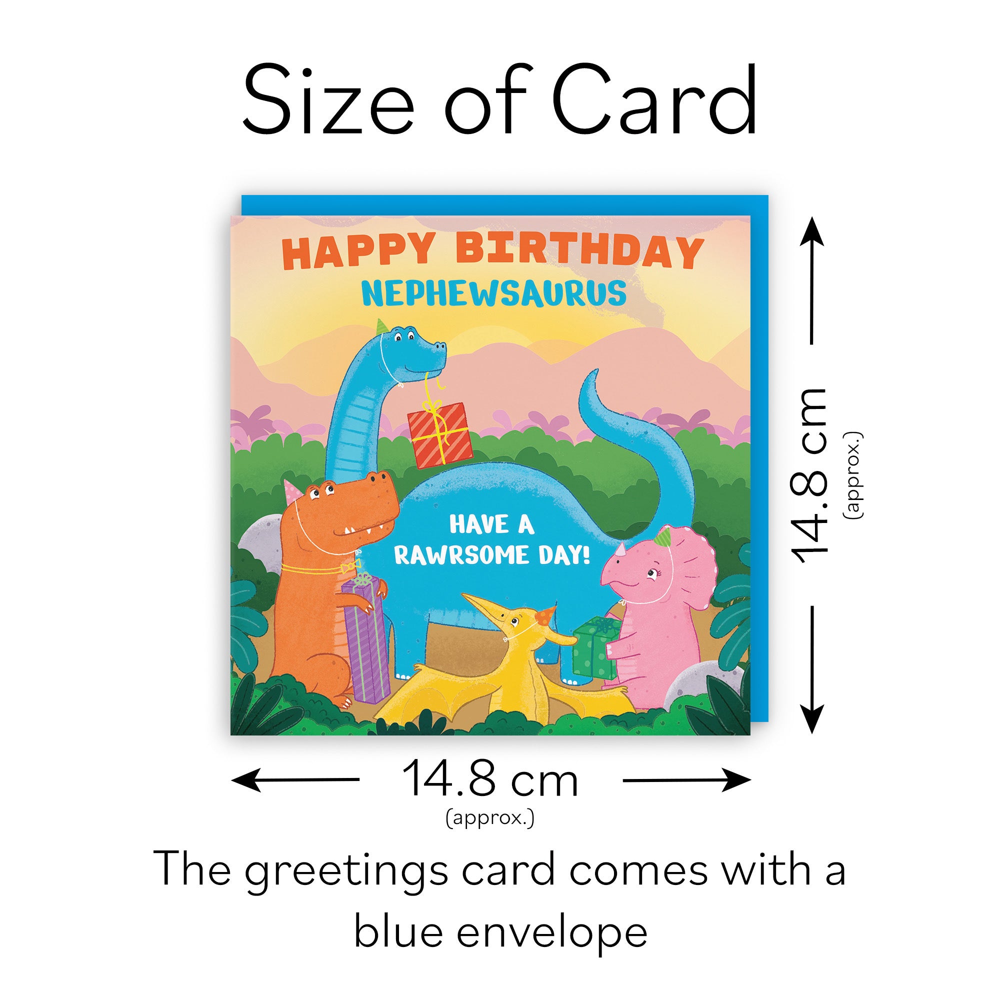 Nephew Birthday Dinosaur Party Children's Card Imagination - Default Title (LG01925)