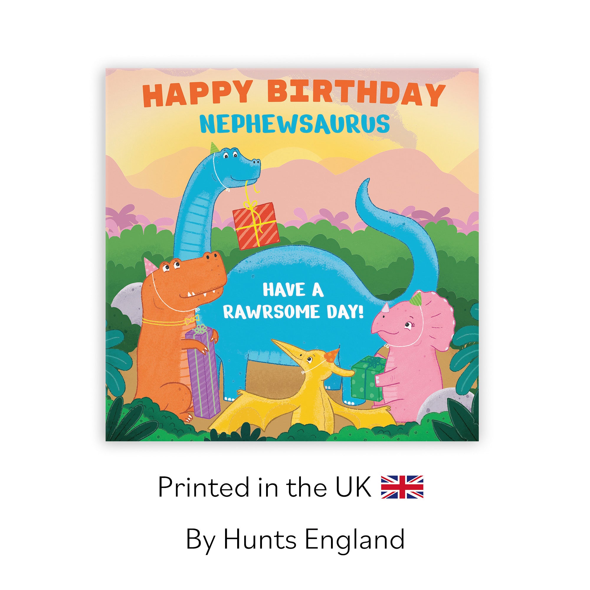 Nephew Birthday Dinosaur Party Children's Card Imagination - Default Title (LG01925)