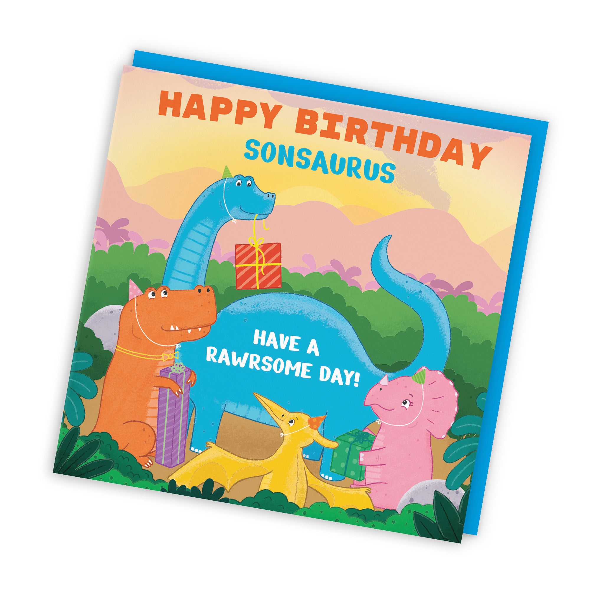 Son Birthday Dinosaur Party Children's Card Imagination - Default Title (LG01926)