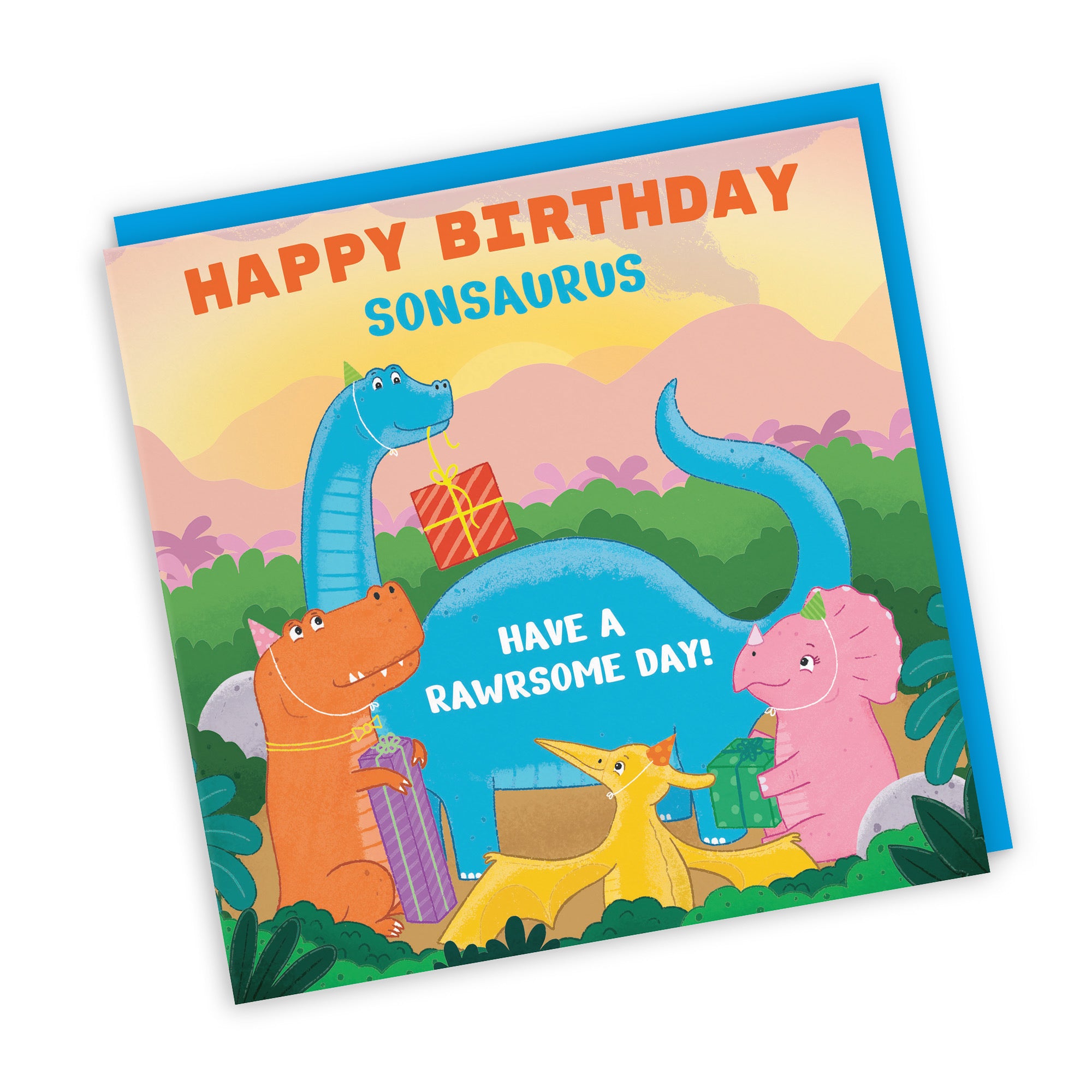 Son Birthday Dinosaur Party Children's Card Imagination - Default Title (LG01926)