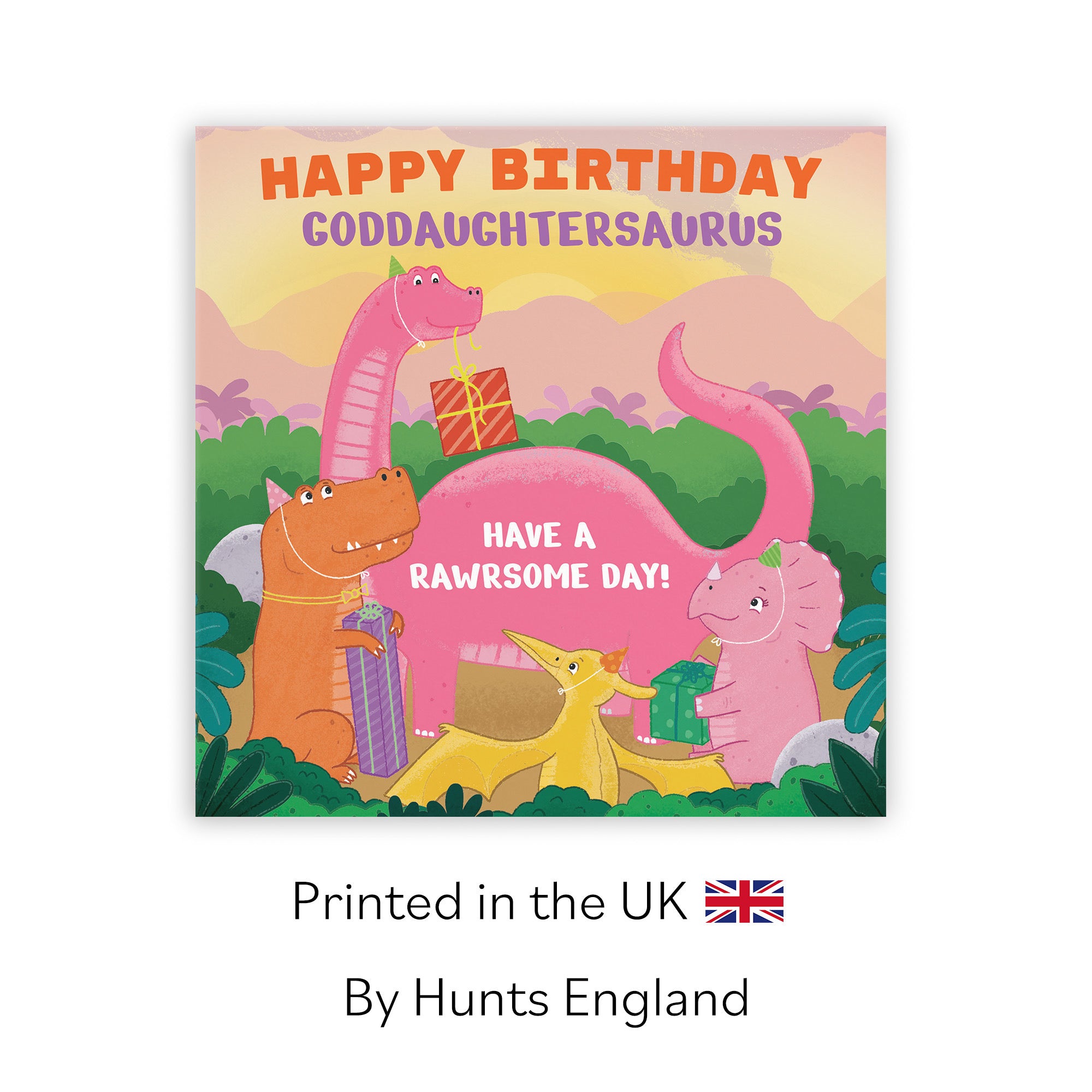 Goddaughter Birthday Dinosaur Party Children's Card Imagination - Default Title (LG01928)