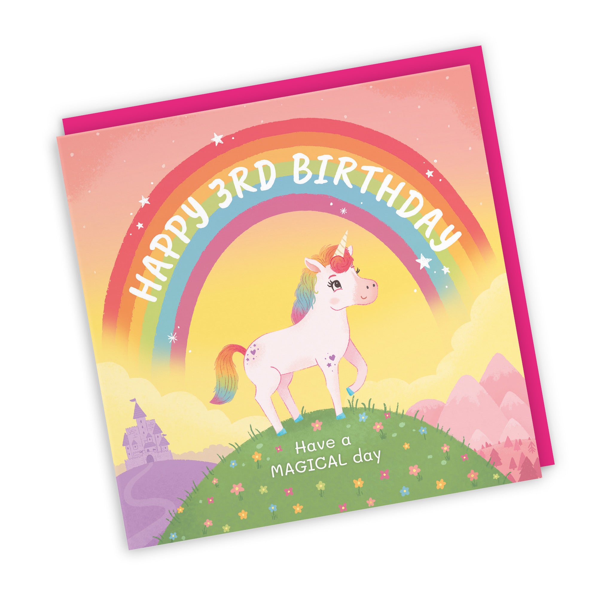 3rd Unicorn Girls Birthday Card Imagination - Default Title (LG01981)