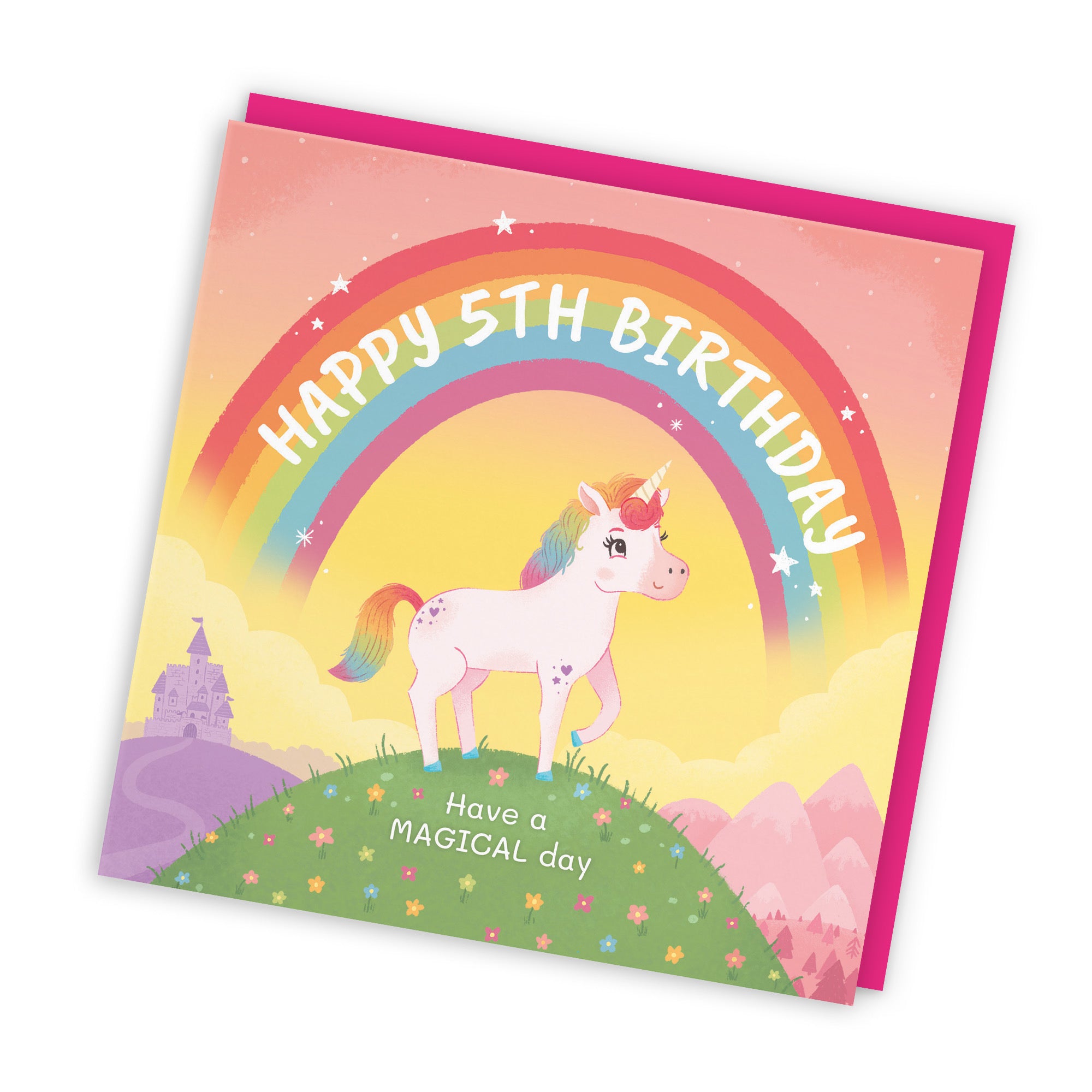 5th Unicorn Girls Birthday Card Imagination - Default Title (LG01983)