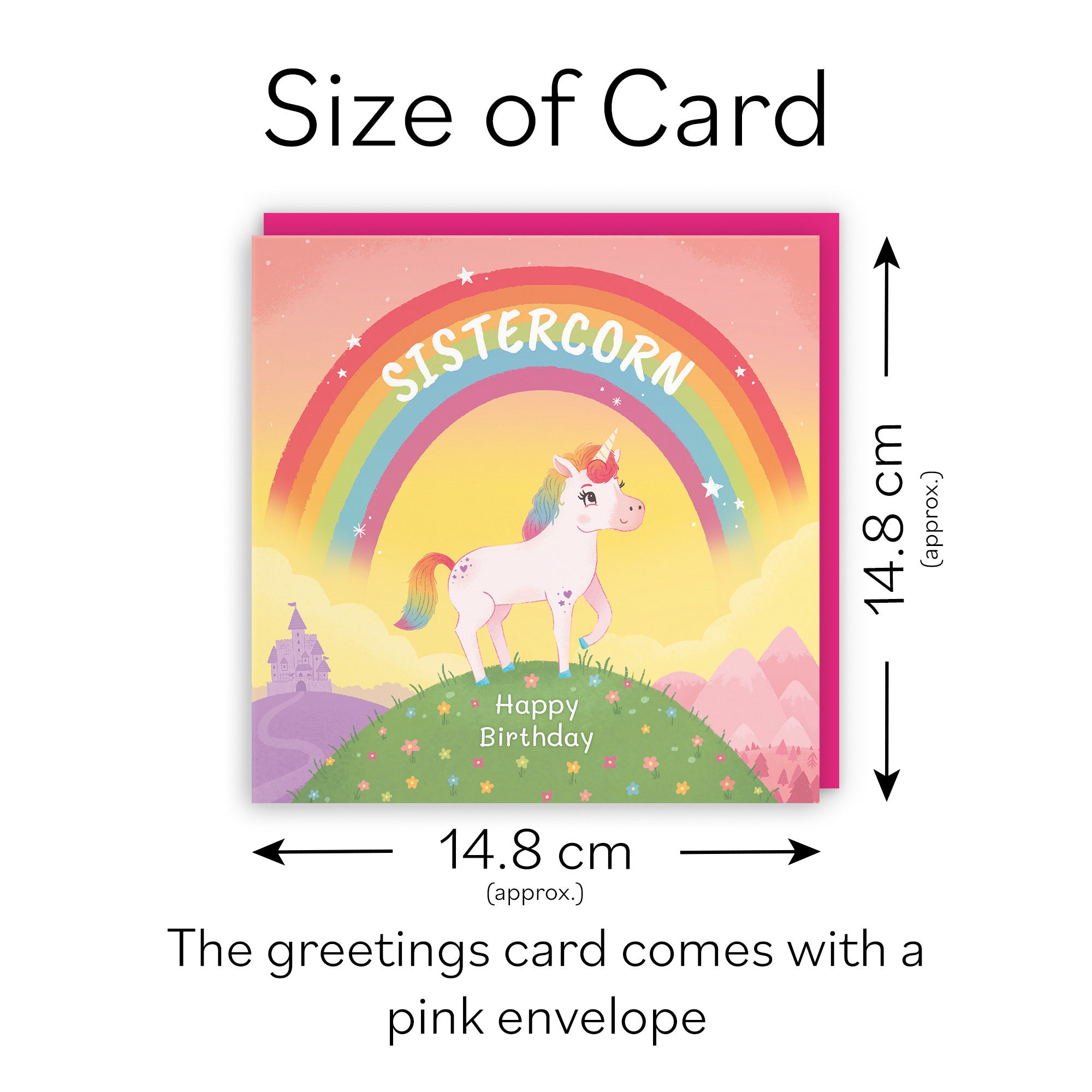 Sister Unicorn Kids Birthday Card Imagination - Default Title (LG01993)