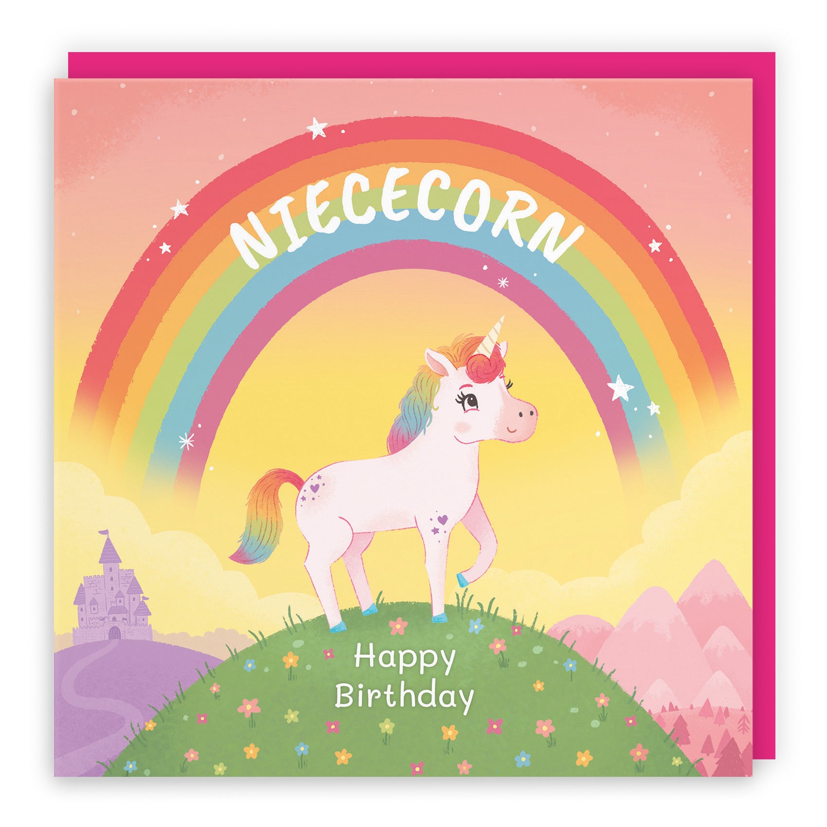 Niece Unicorn Kids Birthday Card Imagination - Default Title (LG01995)