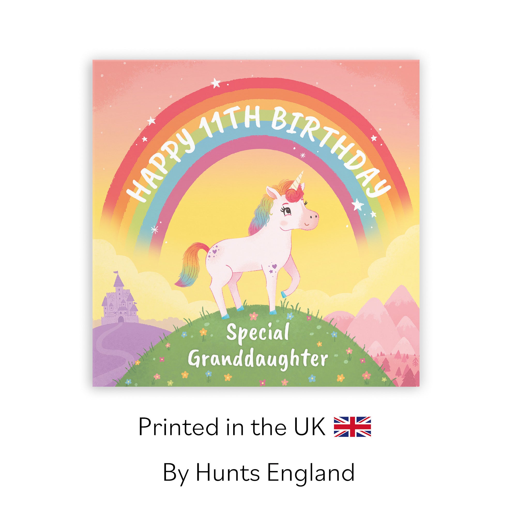 11th Granddaughter Unicorn Kids Birthday Card Imagination - Default Title (LG02006)