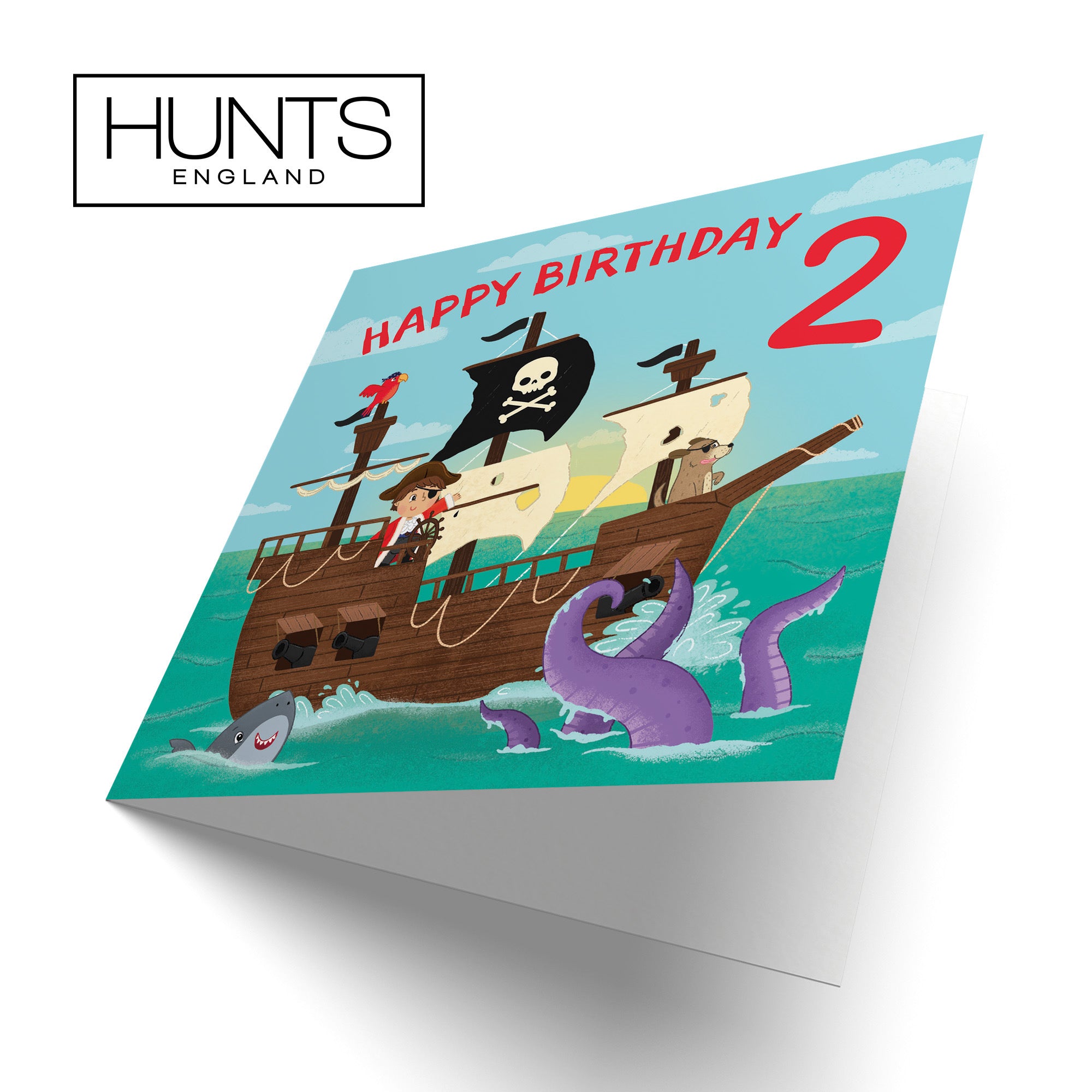 2nd Boys Pirate Ship Birthday Card Imagination - Default Title (LG02008)