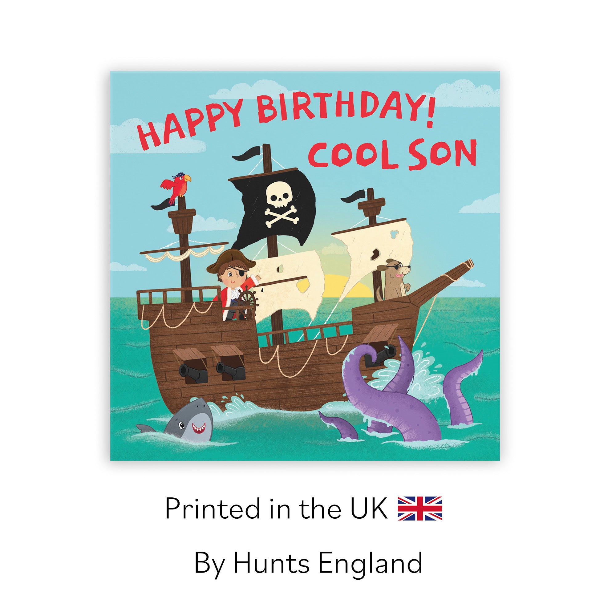 Son Pirate Ship Kids Birthday Card Imagination - Default Title (LG02021)