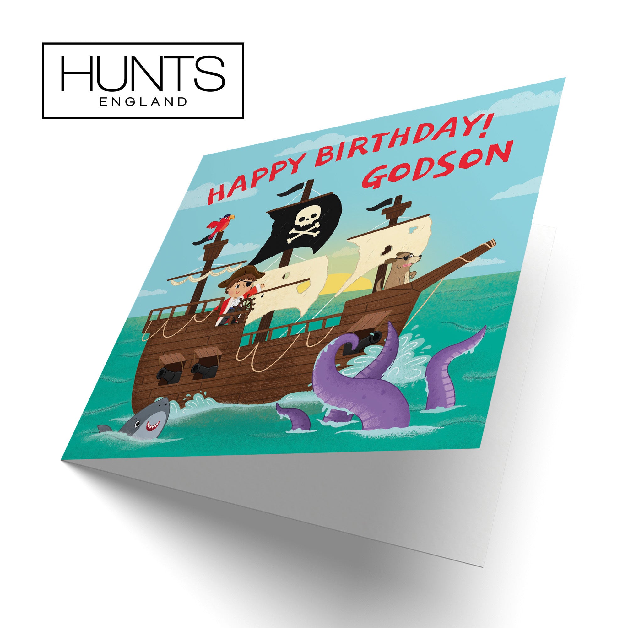 Godson Pirate Ship Kids Birthday Card Imagination - Default Title (LG02022)