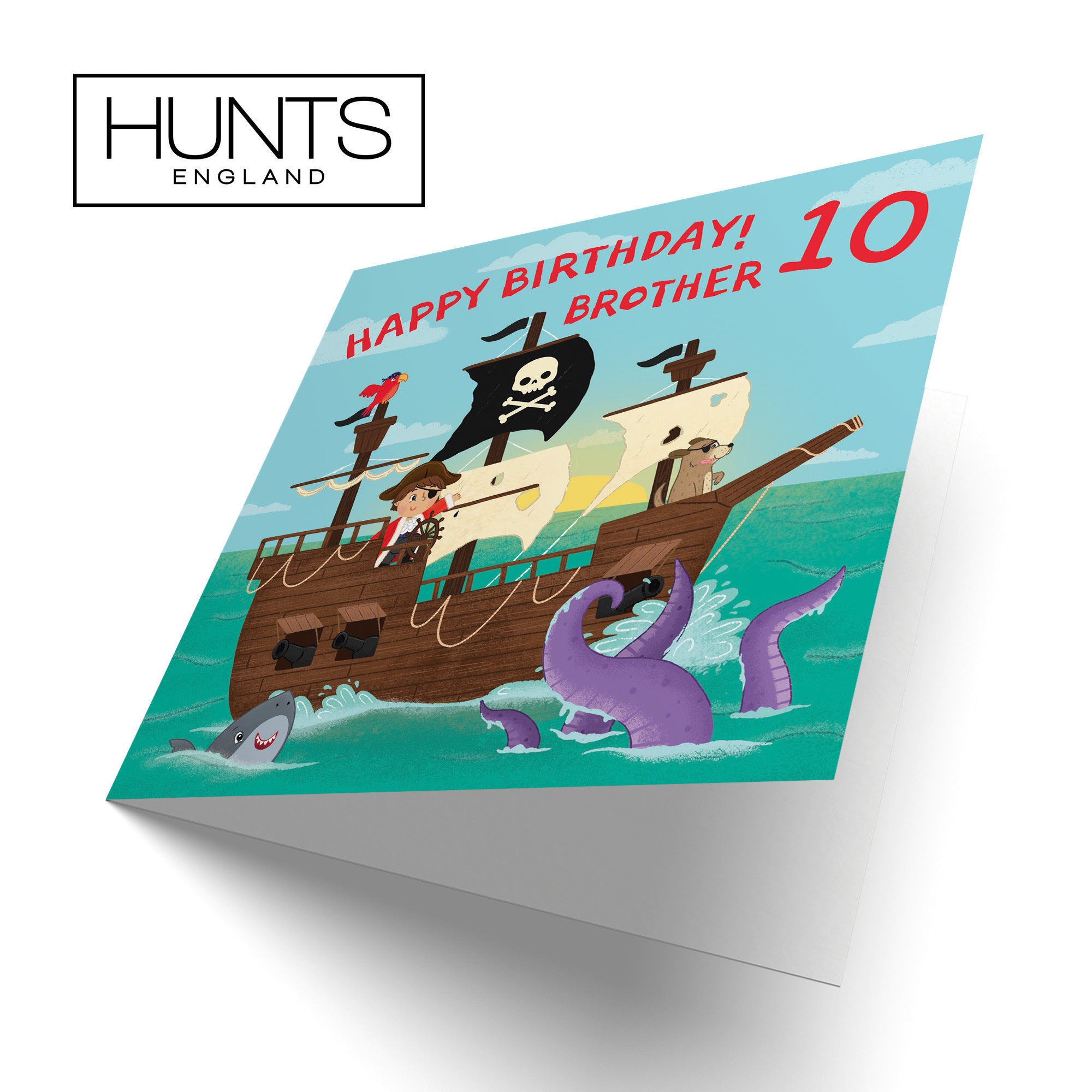 10th Brother Pirate Ship Birthday Card Imagination - Default Title (LG02026)