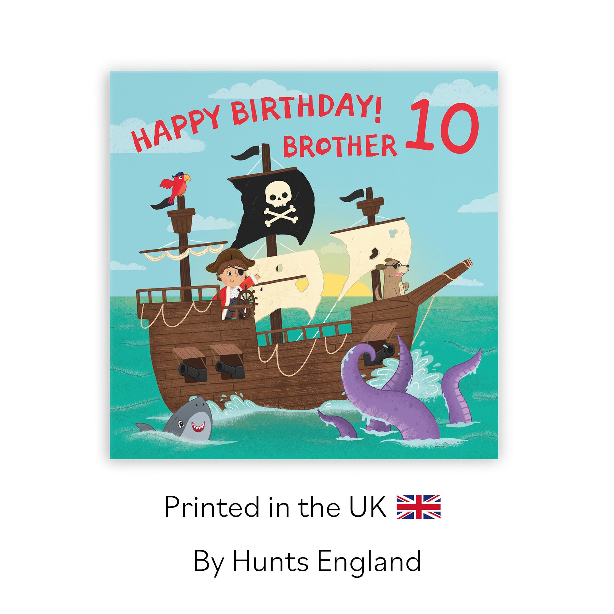 10th Brother Pirate Ship Birthday Card Imagination - Default Title (LG02026)